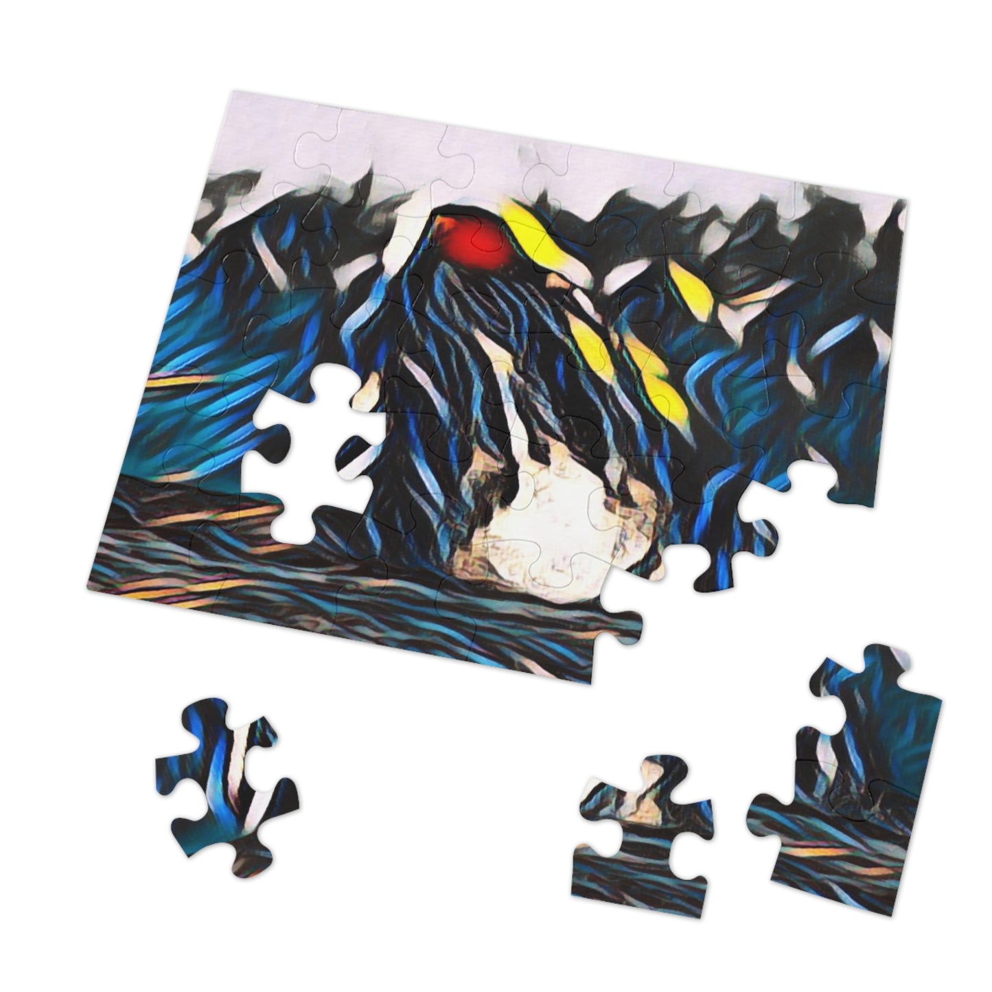 Jigsaw Puzzle (30, 110, 252, 500,1000-Piece) ... "Ken's Favourite Humpback Breach" ... Circa: 21st Century ... Maui, HI ... Original Works ...