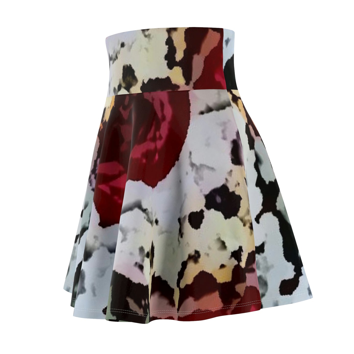 Women's Skater Skirt ... "A Friendly Flower" ... Pointsettia 'Pointing' ... Original Works ... (Supplied Photograph) ...