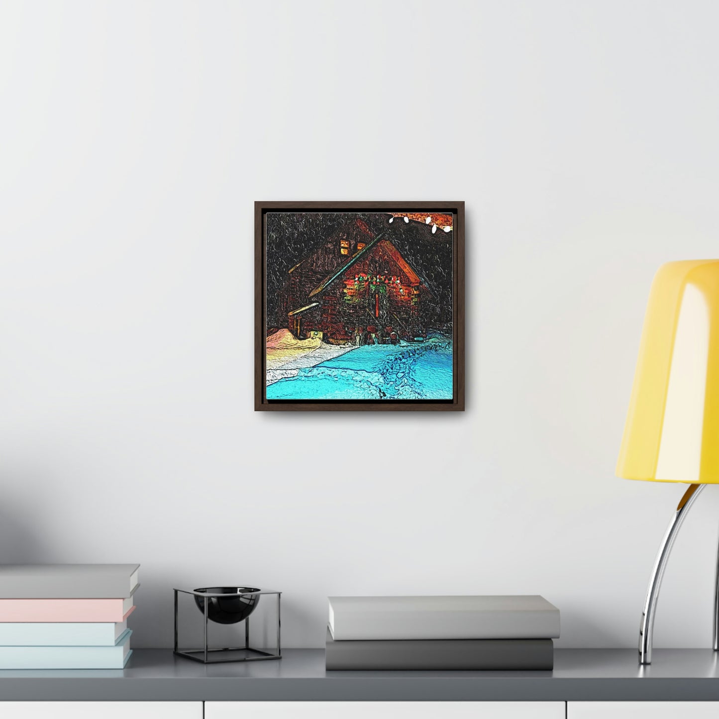 Gallery Canvas Wraps, Square Frame ... A Very Snowy November 2022 ... 'Mountains Of Central Idaho' ... Rhett Creek & Beyond ... Original Works: 10 Hours Rendering Time ...