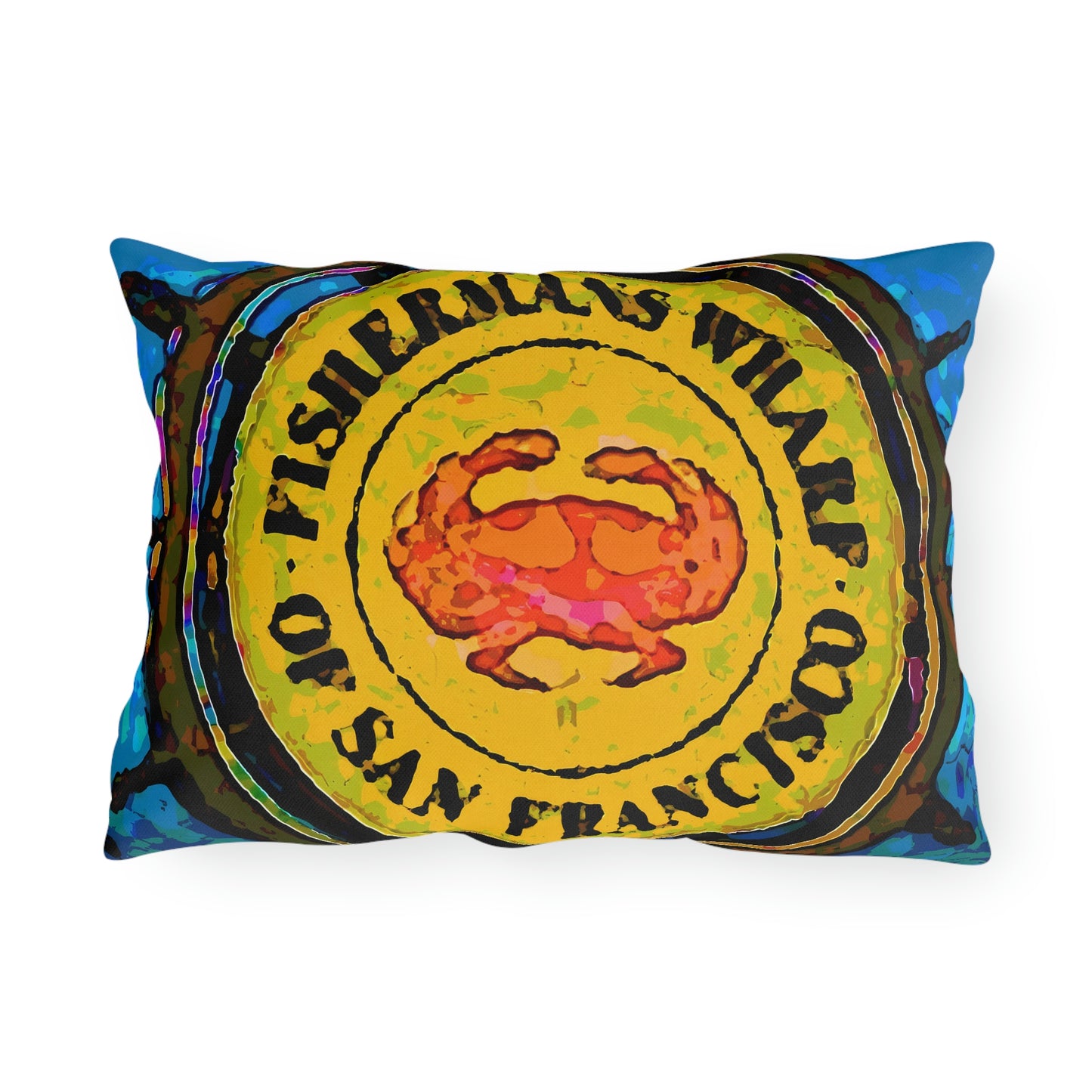 Outdoor Pillows ... "No.9 Fishermen's Grotto - Fishermen's Wharf, SF, California" ... Family Archives: 1970's ... Original Works ...