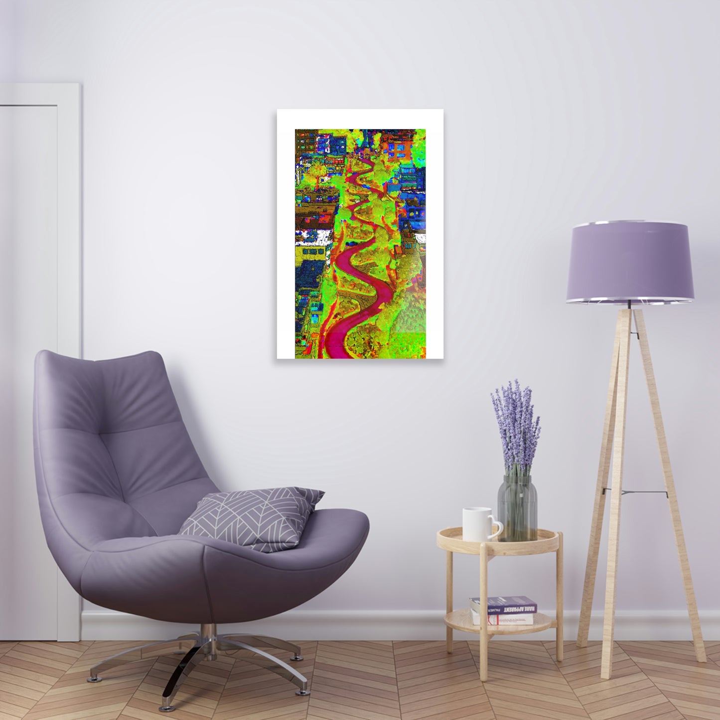 Acrylic Prints ... A Crazy Street ... 'Eight Winding Curve-Switchbacks' ... "Lombard Street, San Francisco, CA' ... Family Archives: 1970's ... Original Works ...