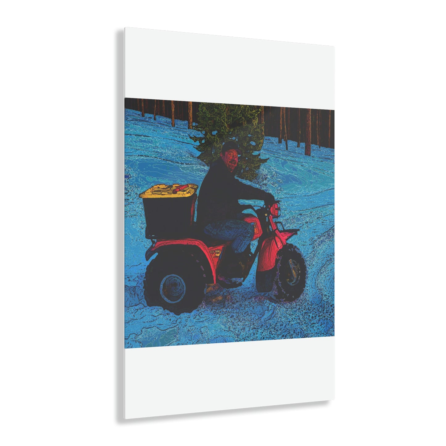 Acrylic Prints ... There's 2-Wheelin ... There's 4-Wheelin ... 'And-Of-Course' ... "There's 3-Wheelin-In-The-Snow" ...  Original Works ...