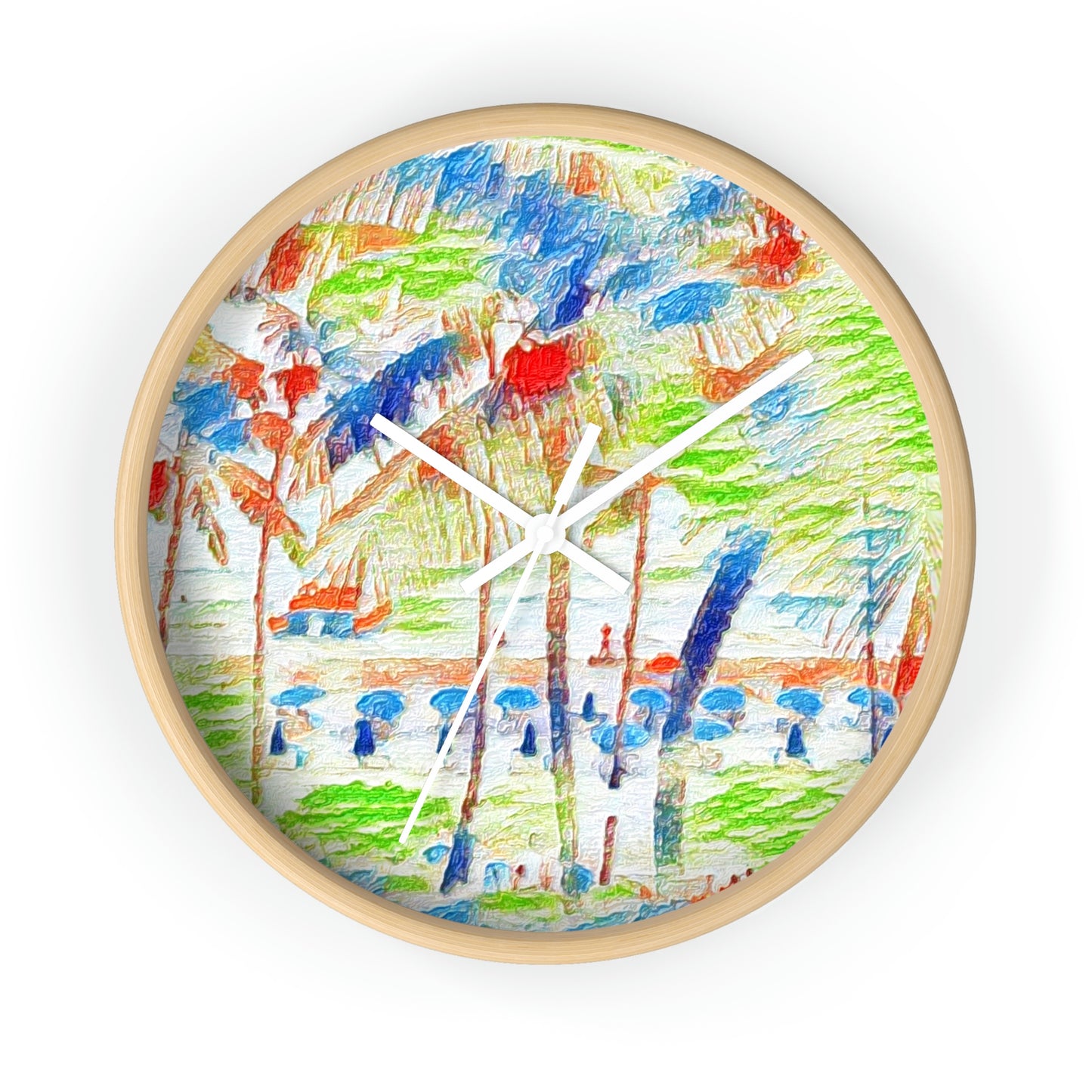 Wall Clock ... "The Royal Hawai'ian: Waikiki Beach_Beach" ... Honolulu, HI ... Ocotber 2014 (Halloween) ... Original Works ...