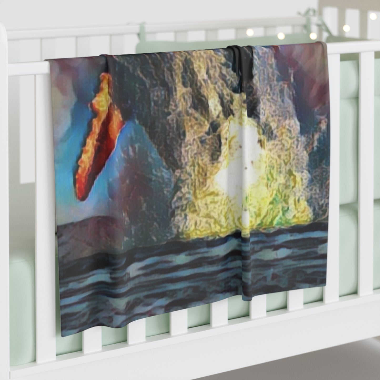 Baby Swaddle Blanket ... An Extraordinary Humpback Breach ... 'With Explosive Energy' ... Family Archives (KPH) ... Circa: 21st Century. Maui, HI ... Original Works ...