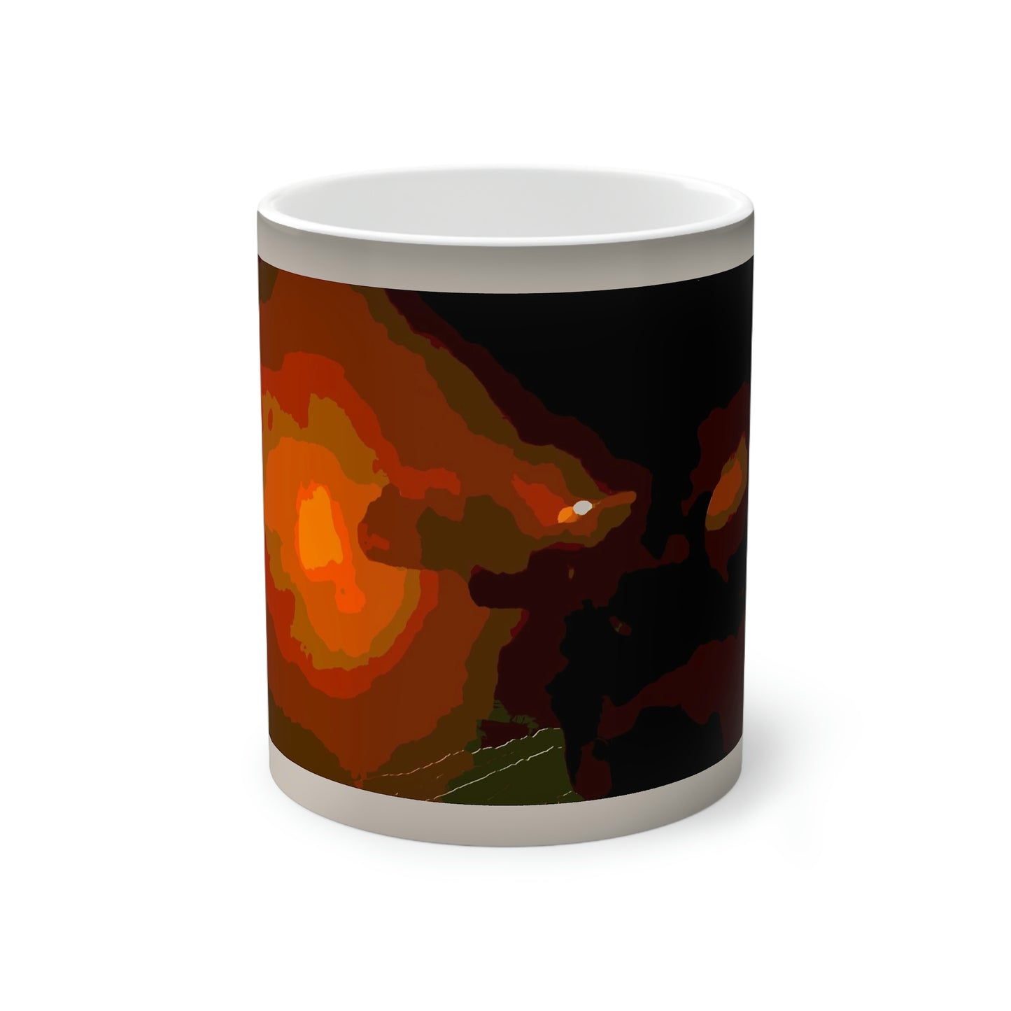 Color-Changing Mug, 11oz ... Ruger .357 Magnum Early-Morning-Target-Practice ... 'Circa April 2022' ... Original Works ...