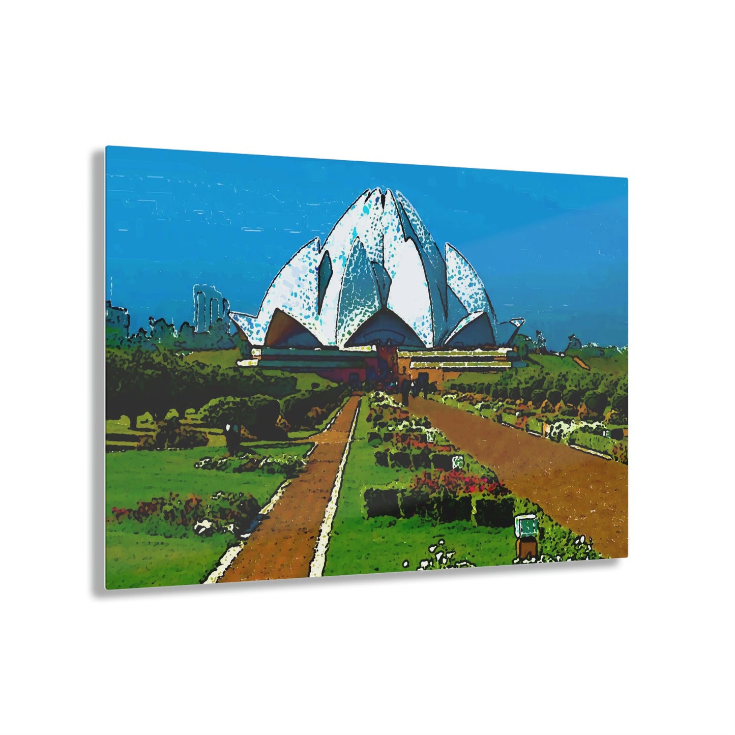 Acrylic Prints ... 'Bahai'i House-Of-Worship' ... "Lotus Temple: Delhi, India, 2008" ... Original Works ...