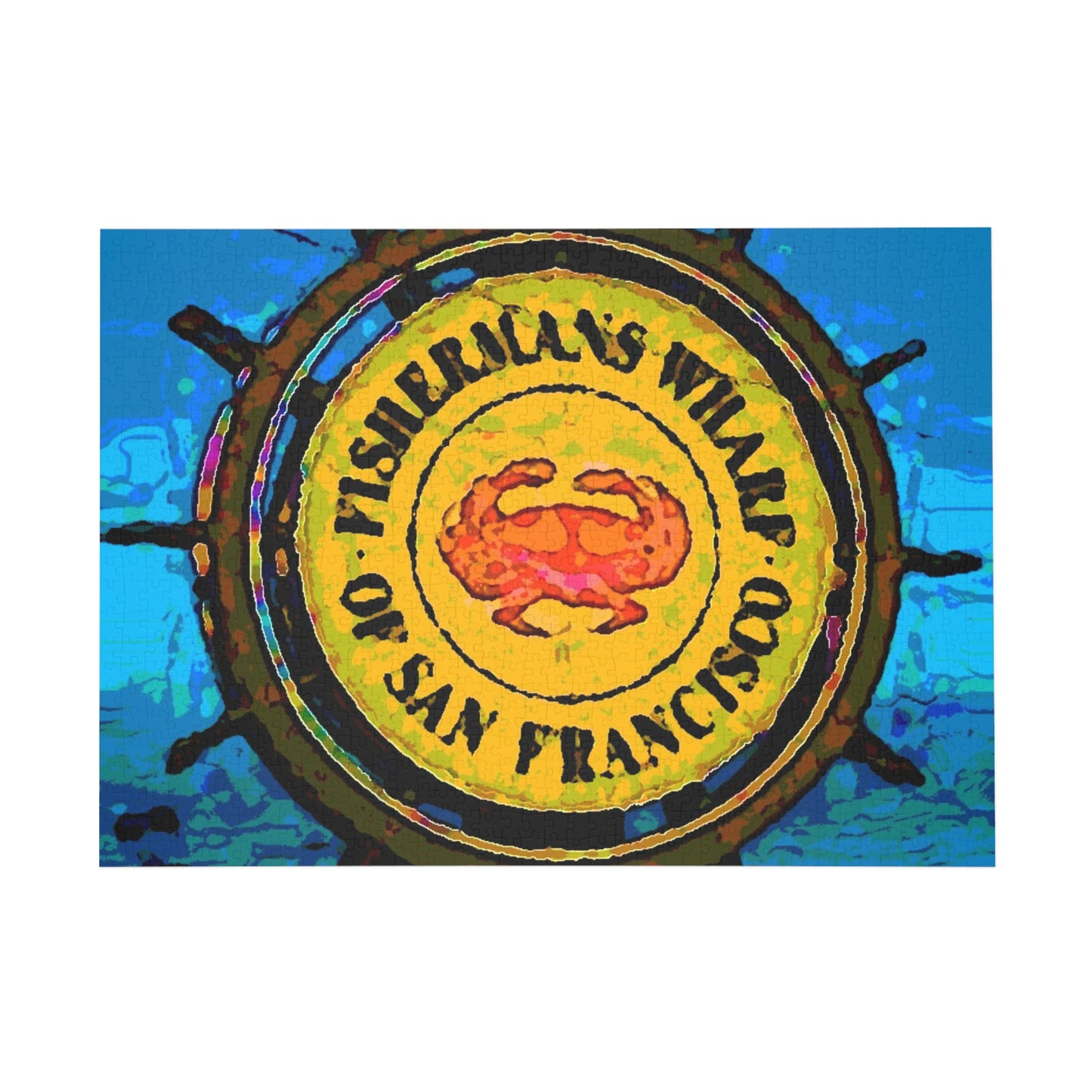Puzzle (96, 252, 500, 1000-Piece) ... "No.9 Fishermen's Grotto - Fishermen's Wharf, SF, California" ... Family Archives: 1970's ... Original Works ...