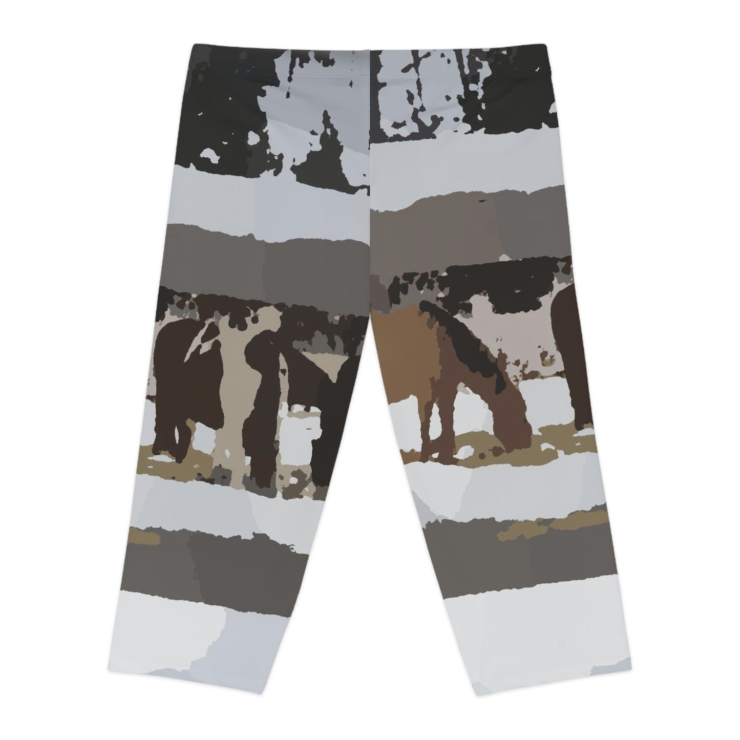 Women's Capri Leggings ... "For The Equine Enthusiast In The Family" ... Ride-Away ...!