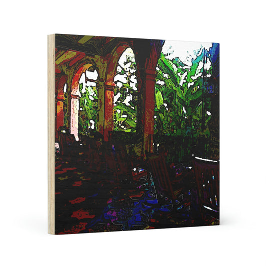 Wood Canvas ...  Lanai & Rocking Chairs At: 'The Pink Palace' ... The Royal Hawai'ian ... Honolulu, HI ... '27Oct2014' ... Original Works ...