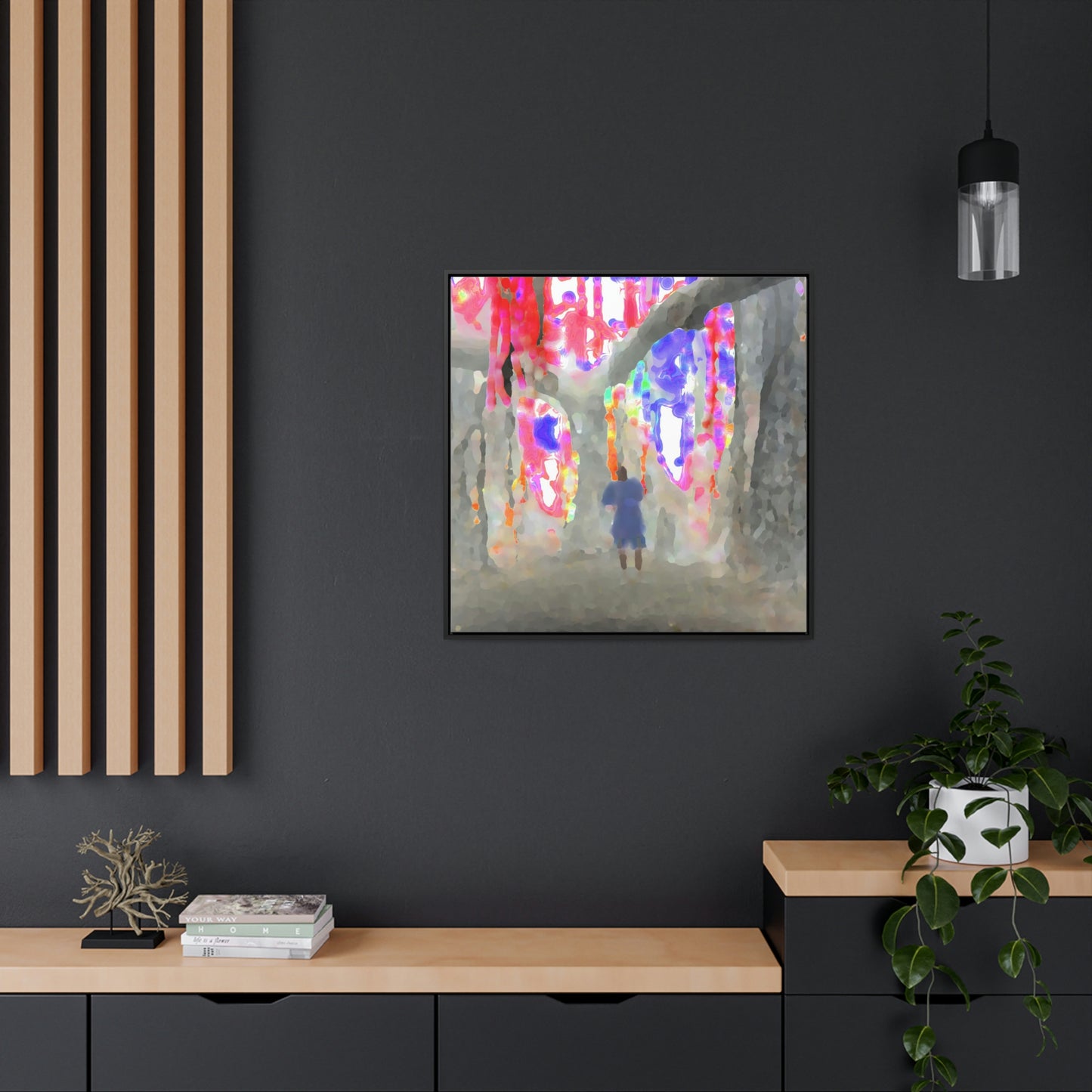 Gallery Canvas Wraps, Square Frame ... 'More' ... Jesuit Philosophy ... "In The Polynesian Banyans ..."