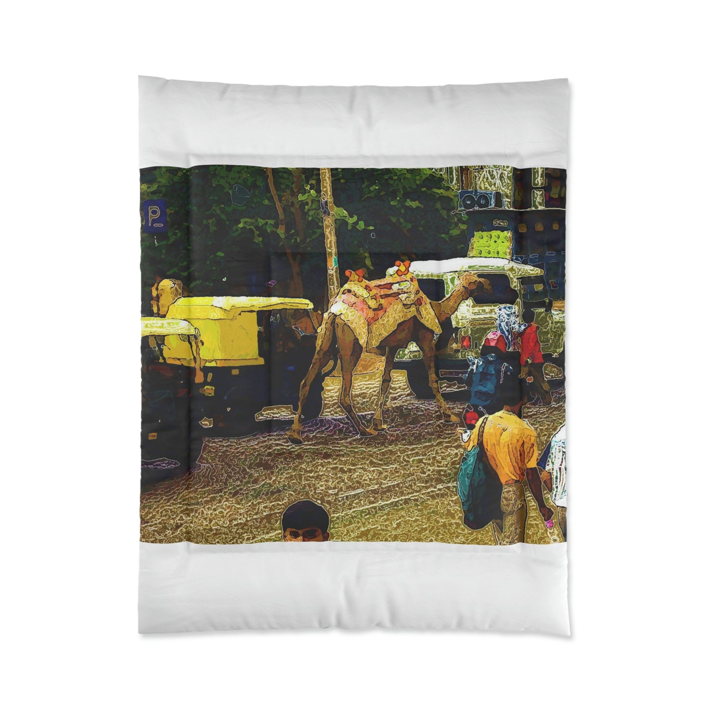 Comforter ... "Truckin'-Up-To-Buffalo ... 'Oops - Wrong Country' ... Truckin'-Up-To-New Delll -'E' ... " ... (Delhi, India) ... 5July2007. Original Works ...
