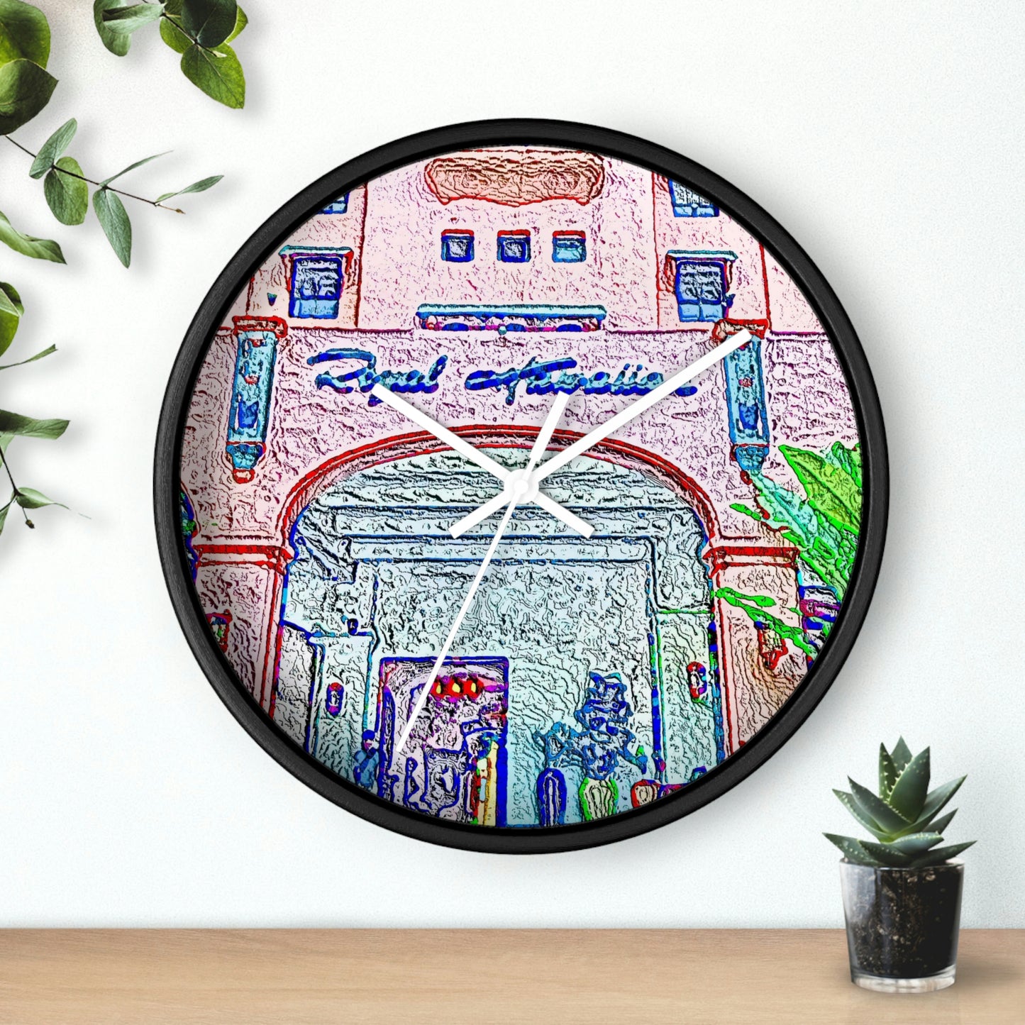 Wall Clock ... "La Grande Entree" At: 'The Pink Palace' ... The Royal Hawai'ian ... Honolulu, HI ... '27Oct2014' ... Original Works ...