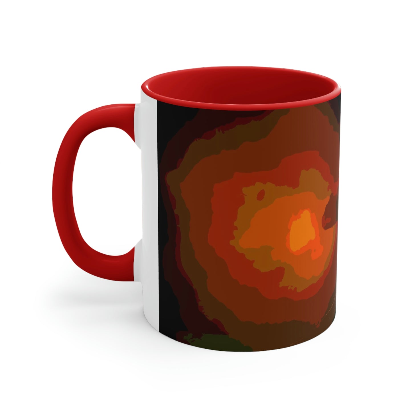 Accent Coffee Mug, 11oz ... Ruger .357 Magnum Early-Morning-Target-Practice ... 'Circa April 2022' ... Original Works ...