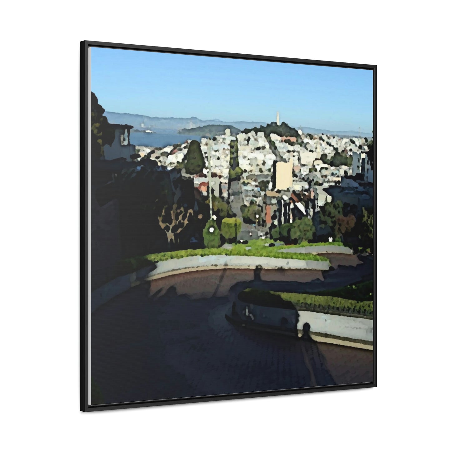 Gallery Canvas Wraps, Square Frame ...  "Lombard Street San Francisco, CA, USA" ... Family Archives 1970's ... Original Works ...