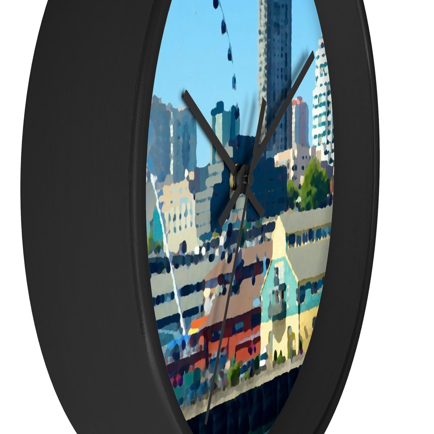 Wall clock ... That Classic Wheel ... 'Seattle's Wheel' ... & Old Classic Waterside Vendors ...  'Family Archives' ... Original Works ...