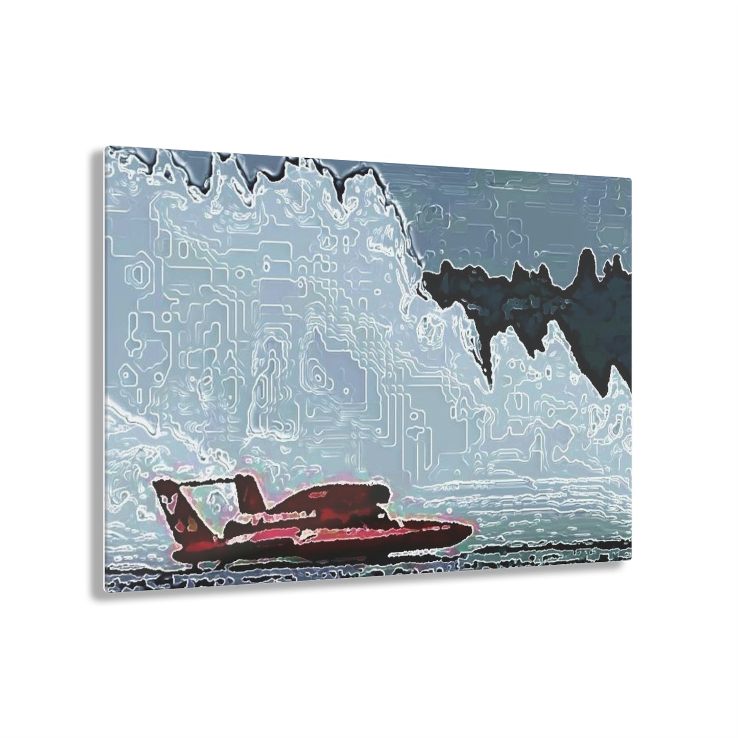Acrylic Prints ... Seattle Columbia Cup On Lake Washington ... "Dave Wilcox Heads For The Win" ... Associate Gift-Photo ... Original Works ...