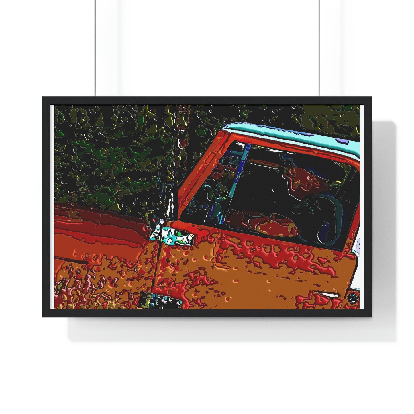 Premium Framed Horizontal Poster ... How-To-Drive-Idaho's-Mountain_Roads ... "Like A Professional" ... "Truckin' Like The Doo-Dah-Man" ...