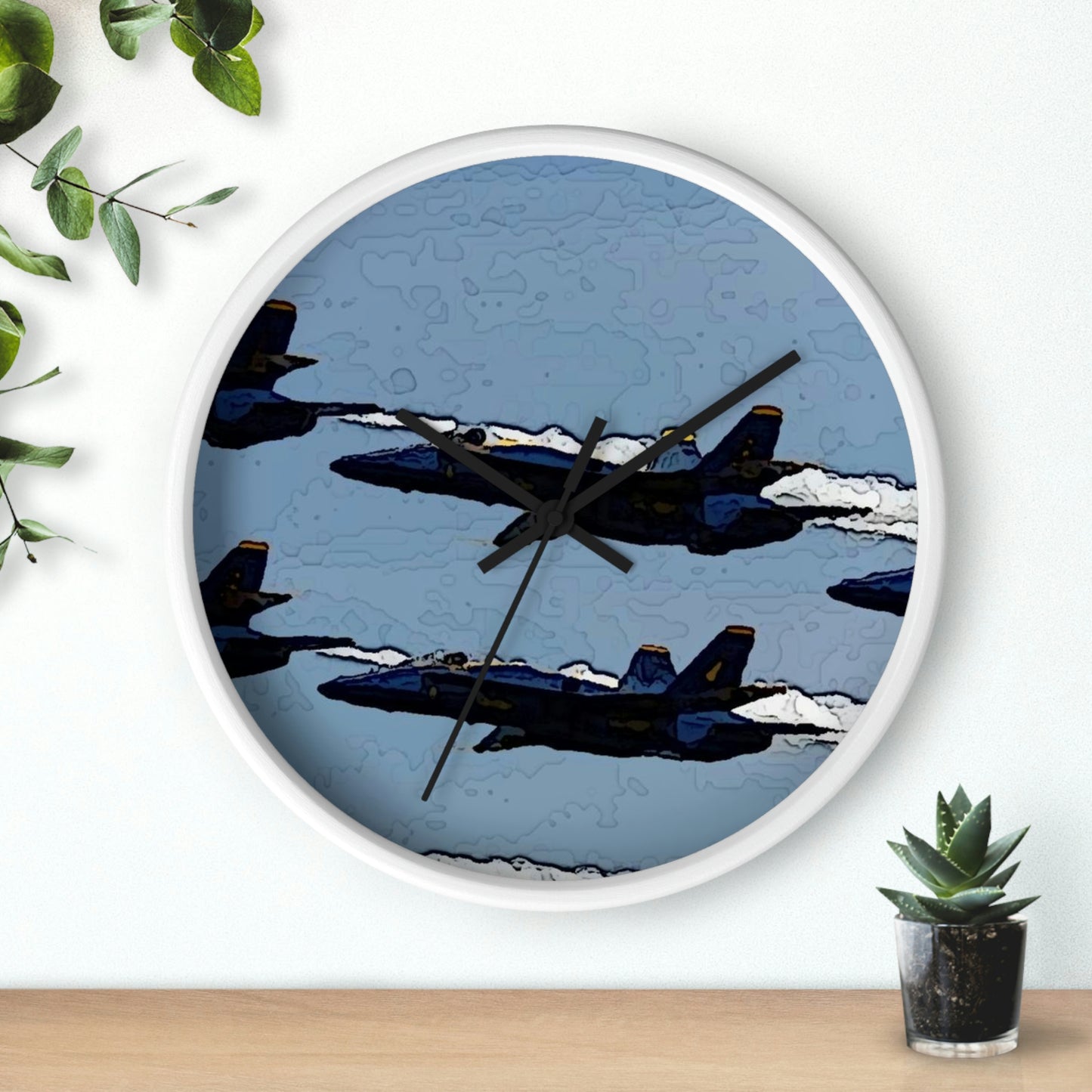 Wall clock ... Seattle Seafair ..."Blue Angels Run Over Lake Washington" ... Circa Mid 1980's ... Dr FJ Holt ... Original Works ...