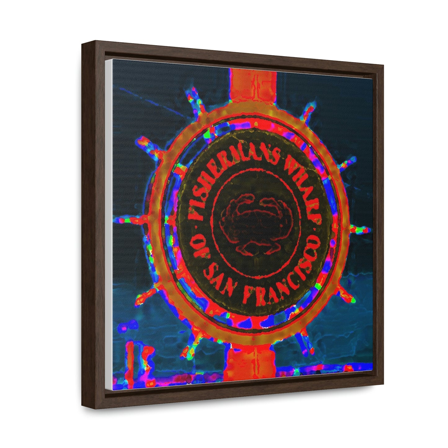 Gallery Canvas Wraps, Square Frame ... "No.9 Fishermen's Grotto - Fishermen's Wharf, SF, California" ... Family Archives: 1970's ... Original Works ...