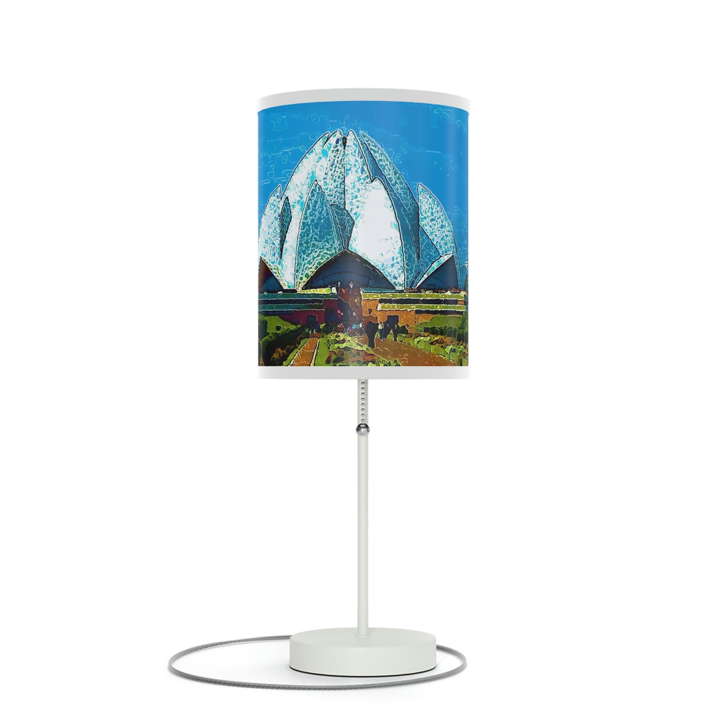Lamp on a Stand, US|CA plug ... 'Bahai'i House-Of-Worship' ... "Lotus Temple: Delhi, India, 2008" ... Original Works ...