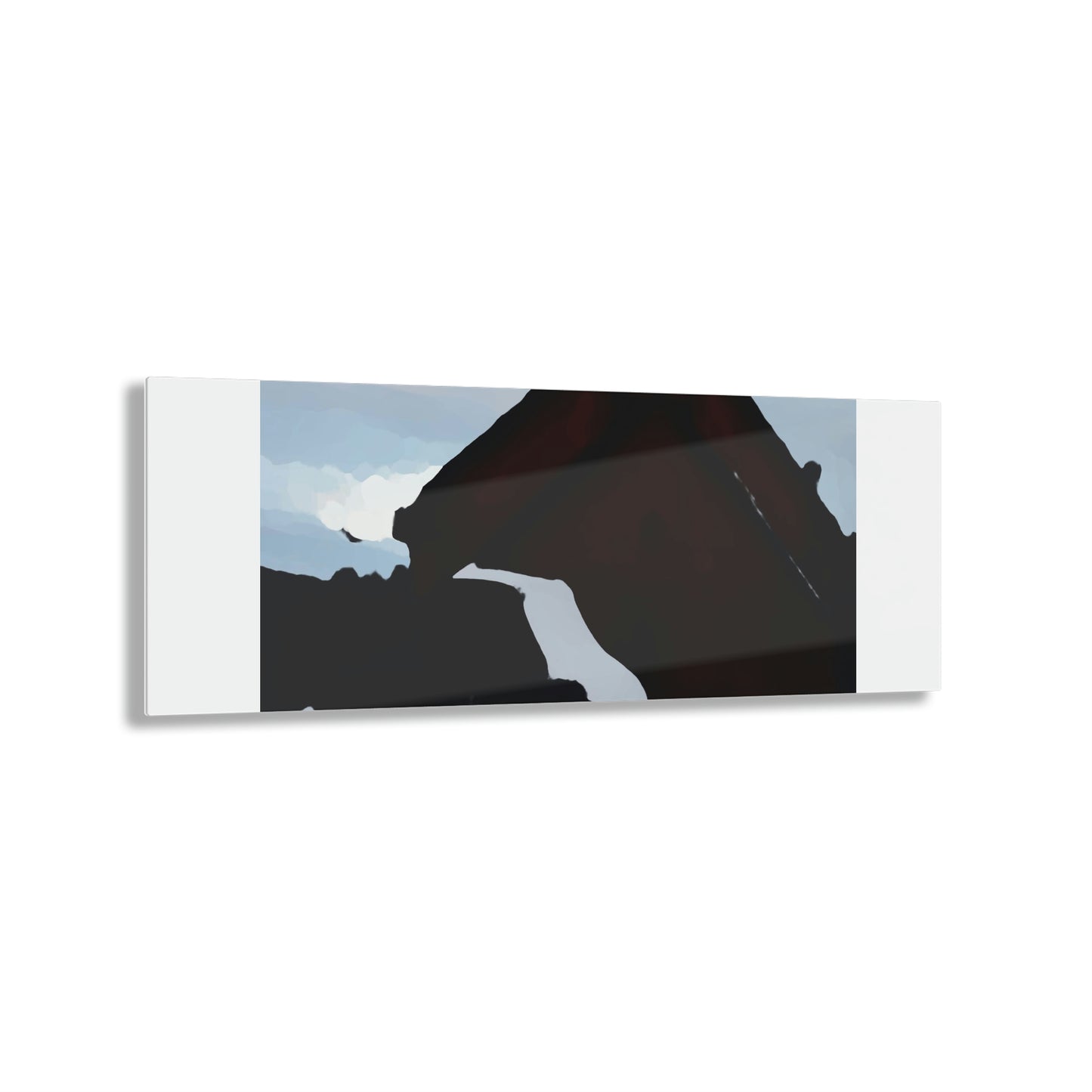 Acrylic Prints ... After An Intense Snow Storm ... 'Digging Out' ... A Vehicle & Cabin "In The Mountains" ... March 2023 ... Original Works ...