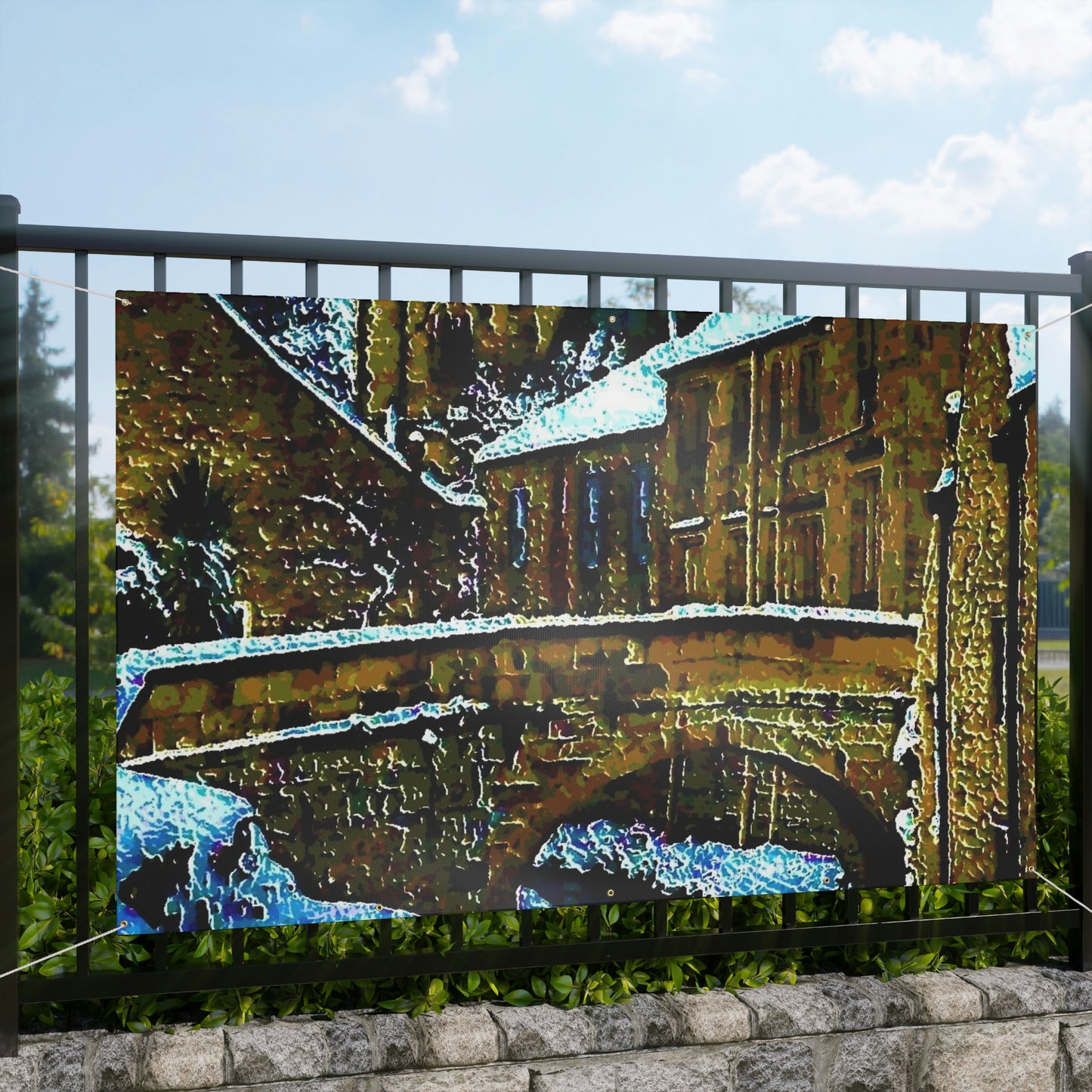 Matte Banner ... Walikng The Streets & Alleys ... 'Strolling The Canals ... '  ... Original Works  ...