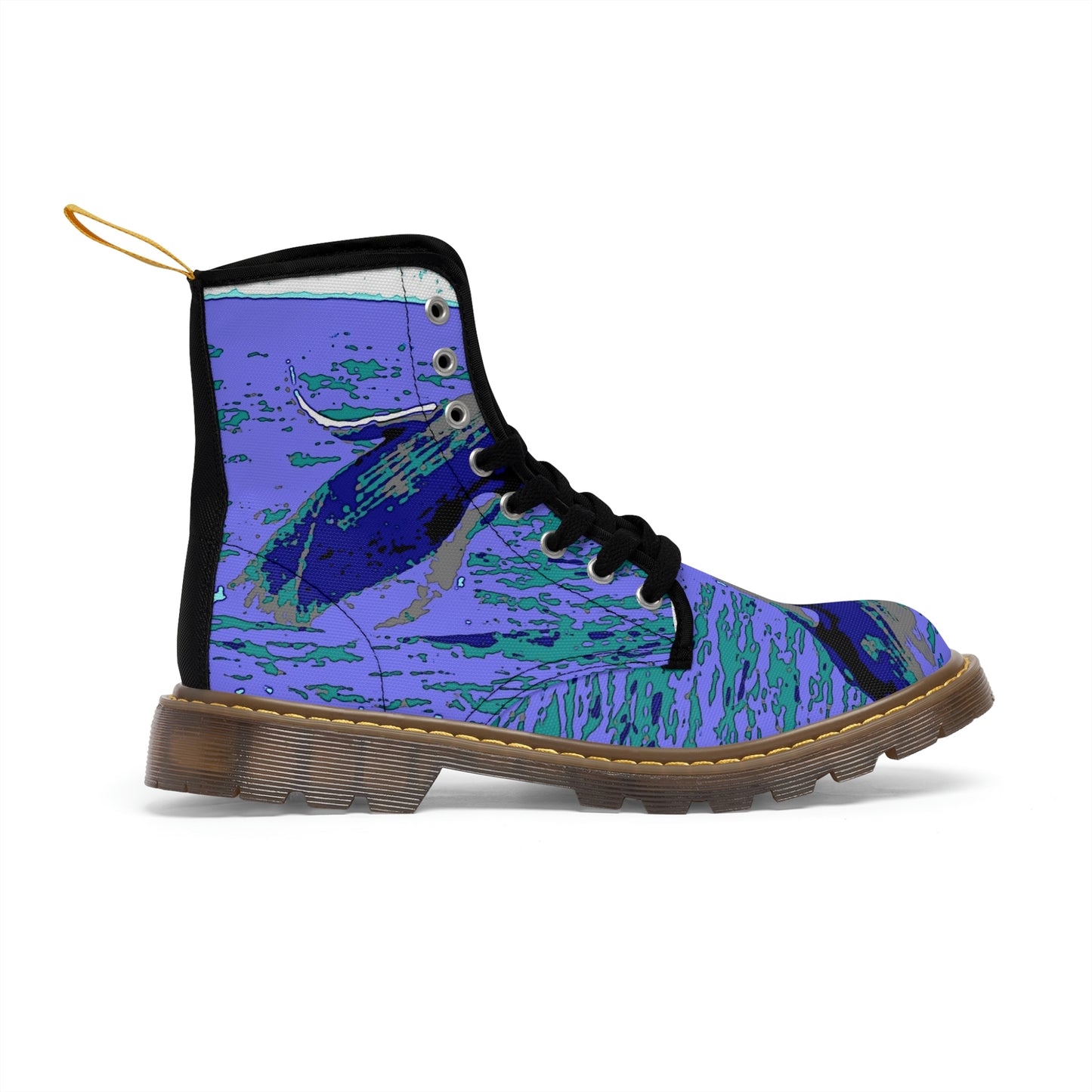 Men's Canvas Boots... Baby Humpback Breaching ... Maui, HI: April 2022 ... "Family Archives: KPH" ... Original Works ...