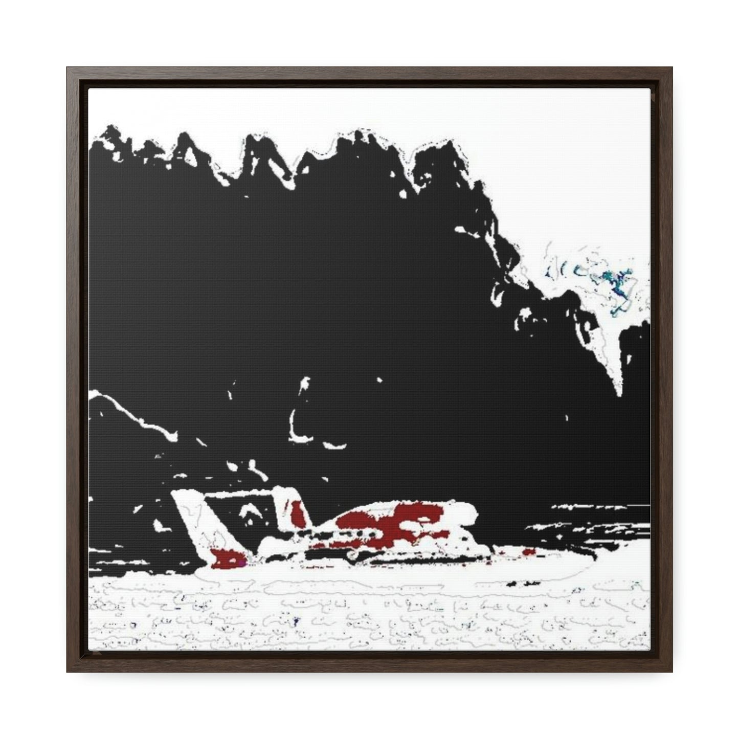 Gallery Canvas Wraps, Square Frame ...  Seattle Columbia Cup On Lake Washington ... "Dave Wilcox Heads For The Win" ... Associate Gift-Photo ... Original Works ...