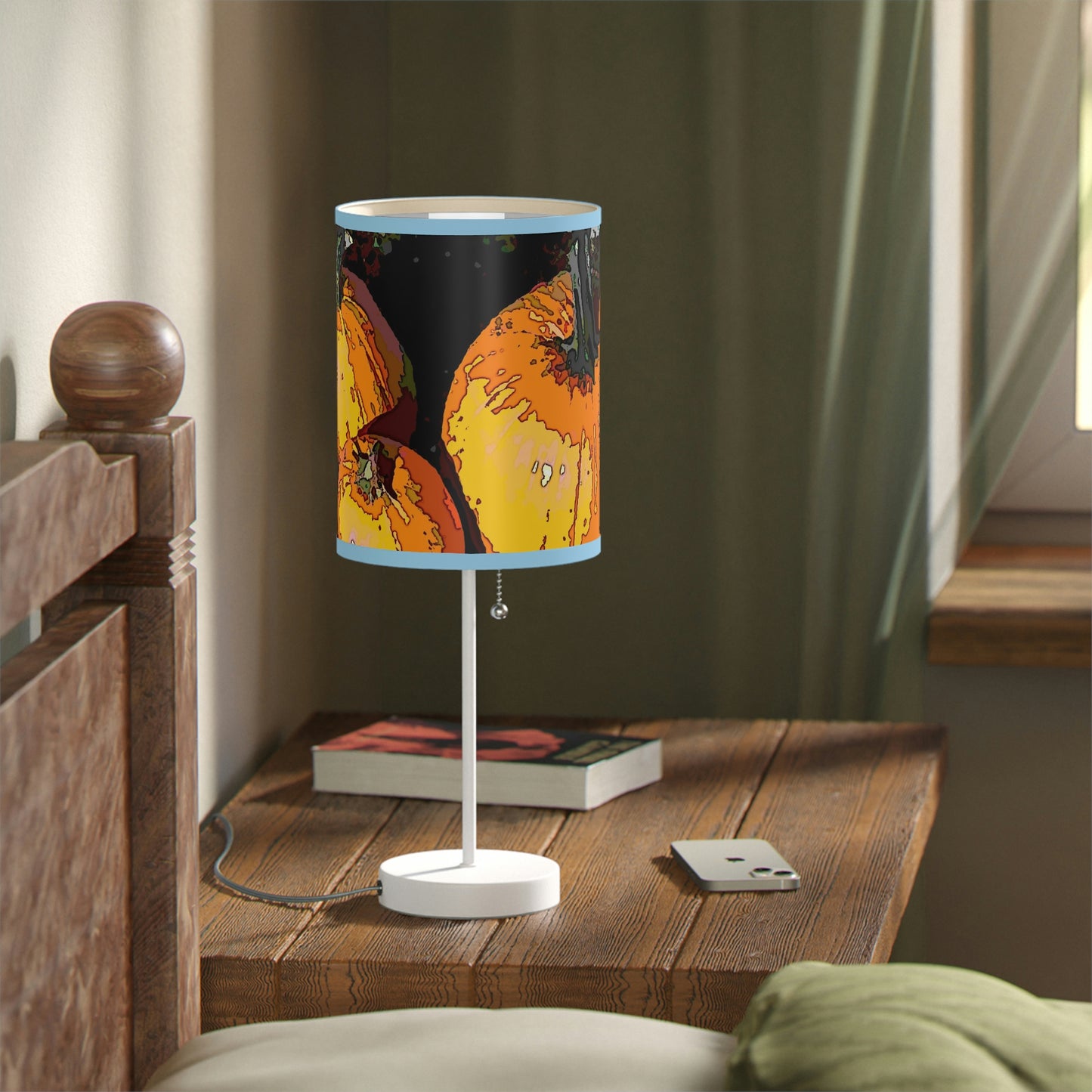 Lamp on a Stand, US|CA plug ... "A Lantern Within A Jack-O-Lantern" ...