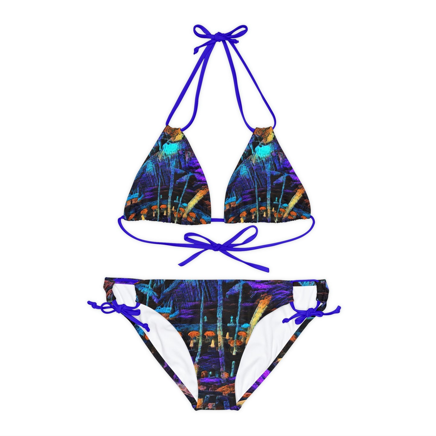 Strappy Bikini Set (AOP) ... "The Royal Hawai'ian: Waikiki Beach_Beach" ... Honolulu, HI ... Ocotber 2014 (Halloween) ... Original Works ...