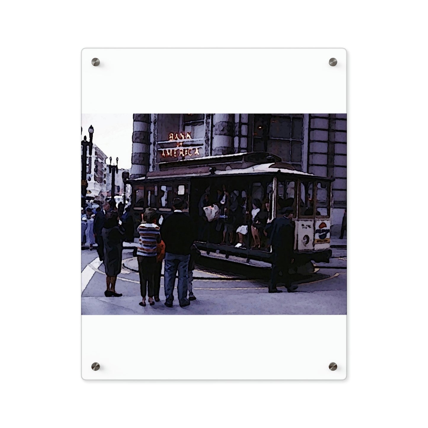 Acrylic Wall Art Panels ... San Francisco ... 'Rice-A-Roni-A-San Francisco Treat' ... "A Cable Car Classic" ... Family Archives: 1973 ... Original Works ...
