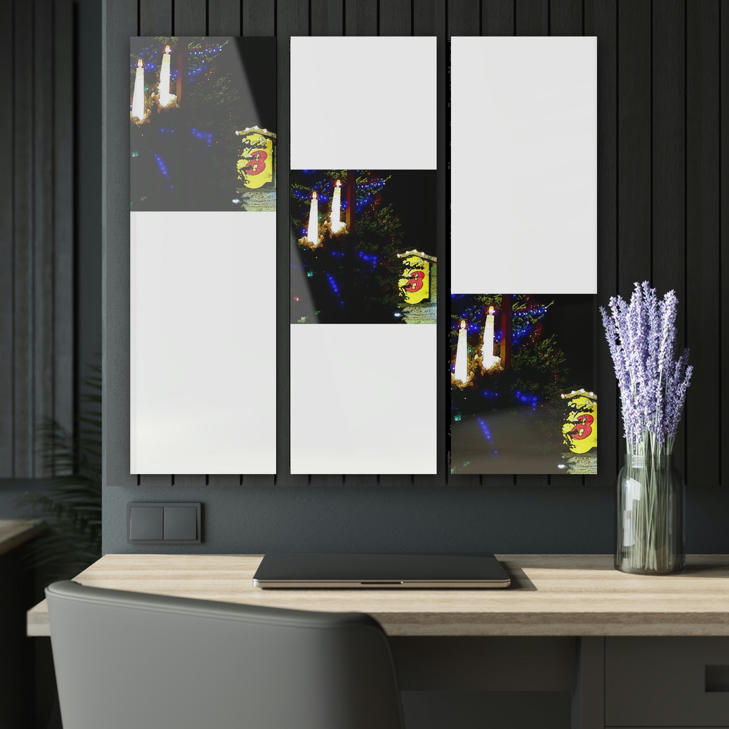 Acrylic Prints (Triptych) ... A Very Nice Super-8 'On The Praire' ... Grangeville, Idaho ... Jan23 ... Original Works ...