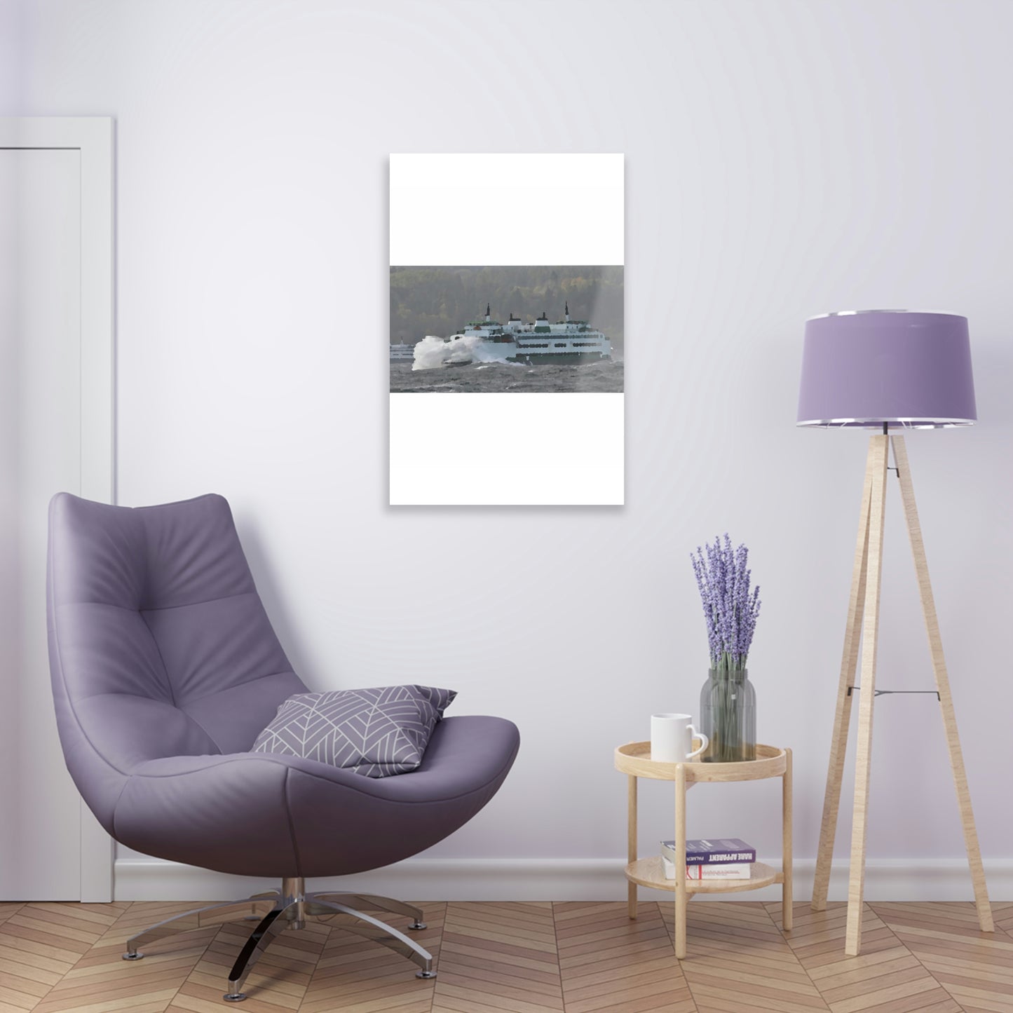 Acrylic Prints ... WADOT Ferry Crossing ... "A Very Rough Day" ... Mulkiteo Route ... Family Archives ... Early 1990's' ... Original Works ...