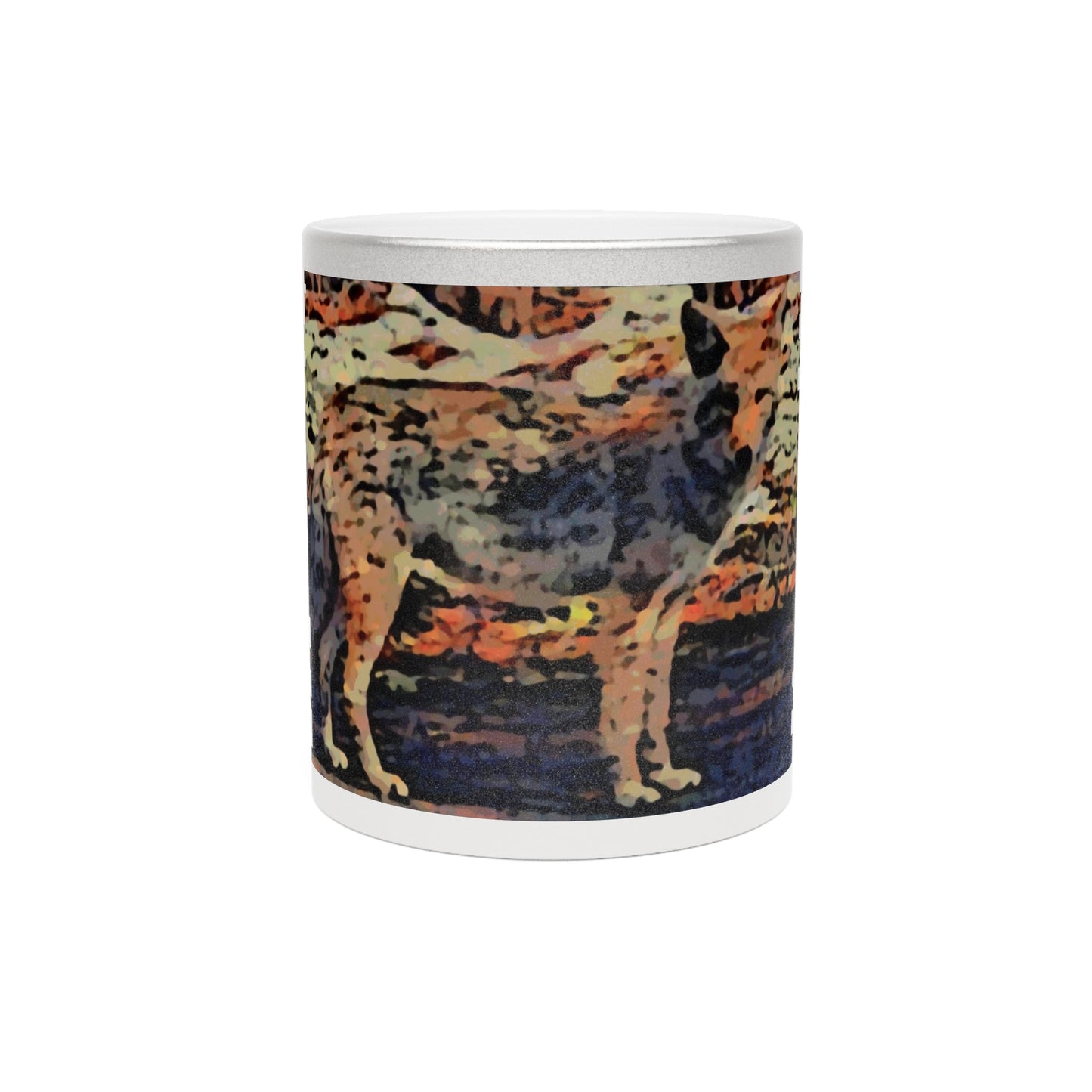 Metallic Mug (Silver\Gold) ... Coyote ... "Yosemite Valley: Circa May23 ... KPH Base Photo" ... Original Works ...