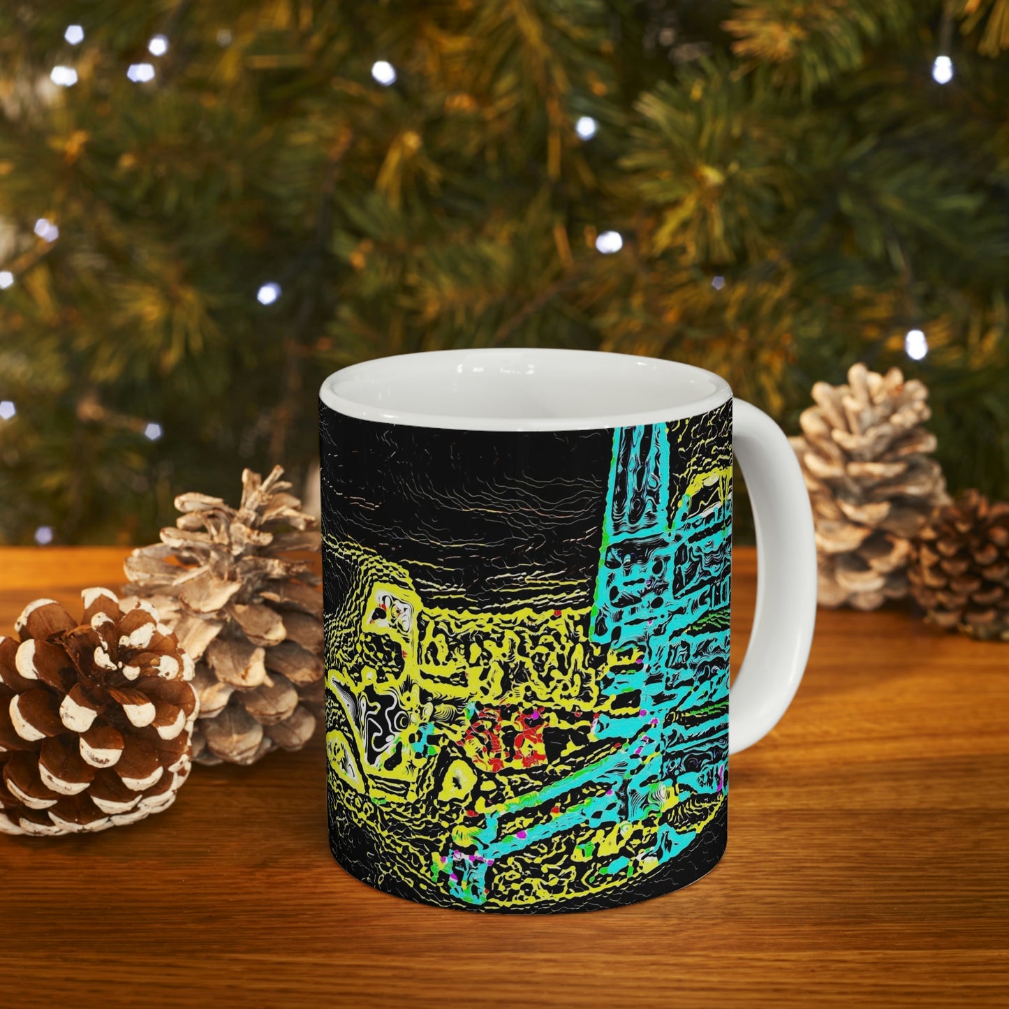 Ceramic Mug 11oz ... "Snow Vehicle In Snow Storm At-Rest" ... Circa 12Mar23 ... Central Idaho ... 18-Hours Rendering Time: Original Works ...