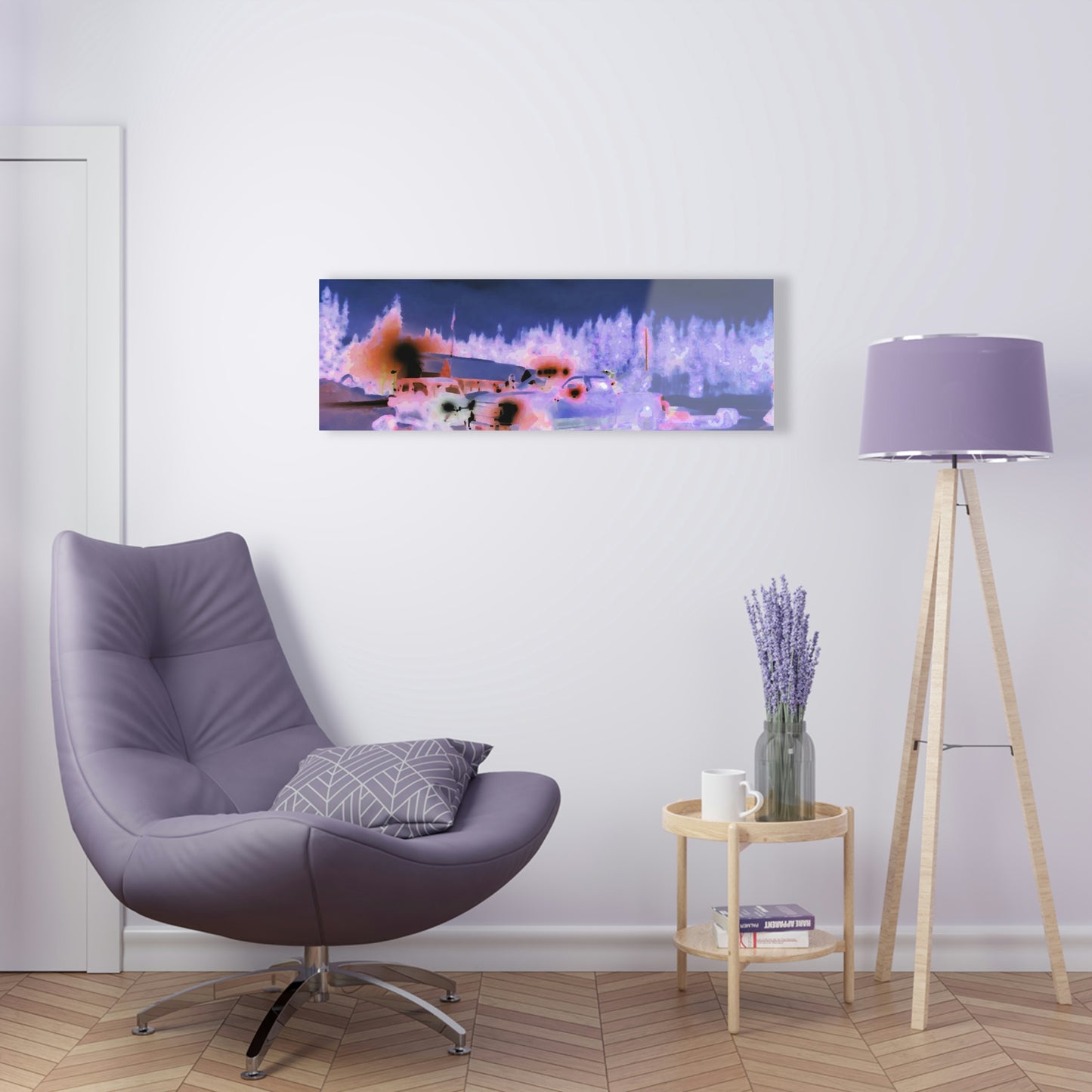 Acrylic Prints ... "Two Vehicles Converge On A Very Early, Cold, Snowy Morning ... Downtown Dixie, Idaho" ... Circa 4Jan23 ... Original Works ...