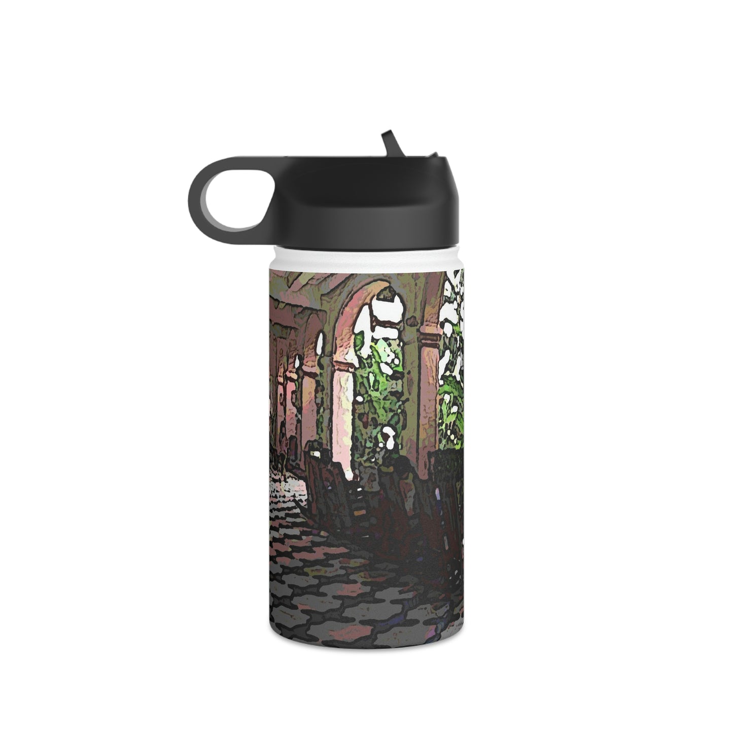 Stainless Steel Water Bottle, Standard Lid ... Lanai & Rocking Chairs At: 'The Pink Palace' ... The Royal Hawai'ian ... Honolulu, HI ... '27Oct2014' ... Original Works ...