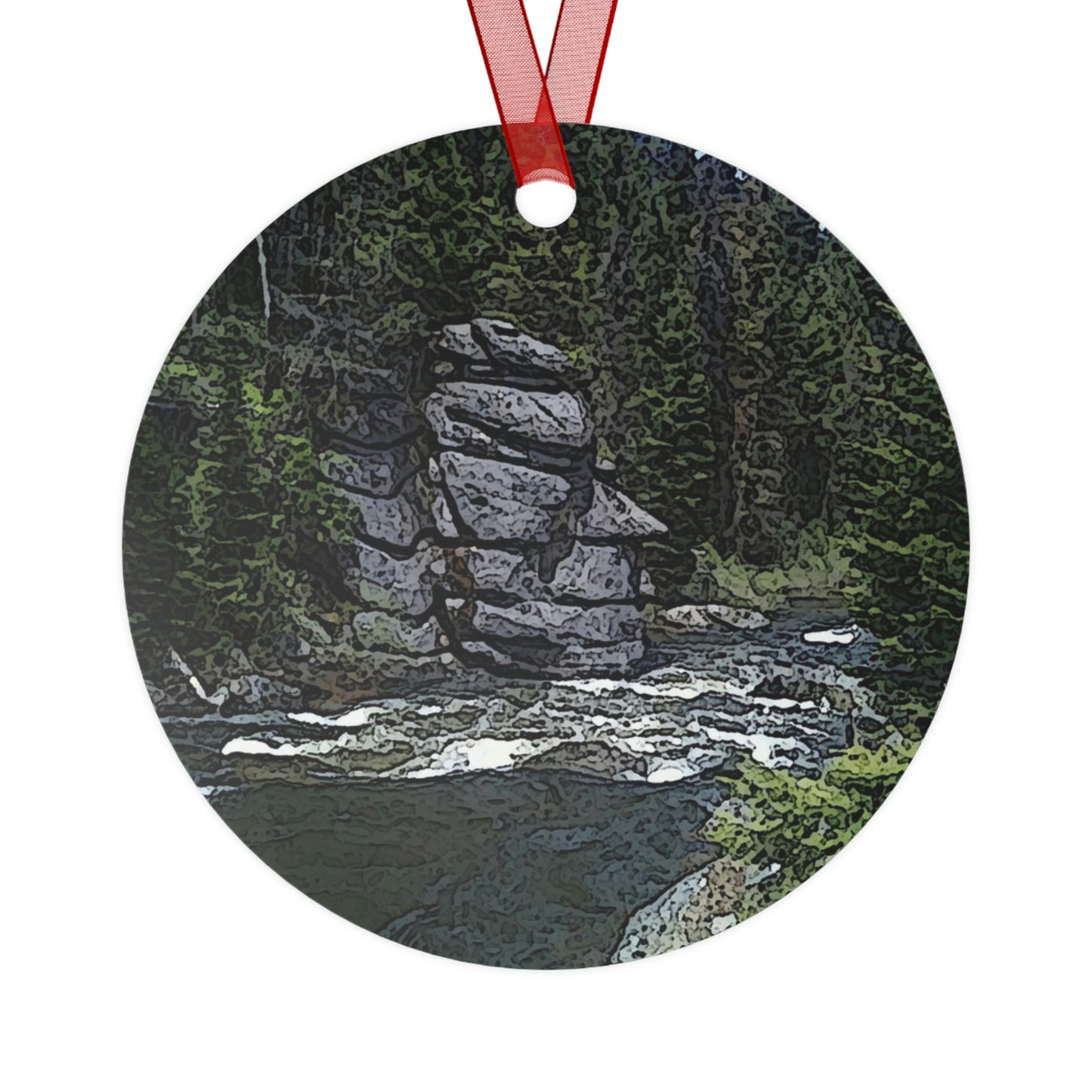 Metal Ornaments ..."I Am Innocent" ... Tricky-Dick Immortalized ... Nixon Rock: Along The River ... Central Idaho, Summer 2020 ... Original Works ...