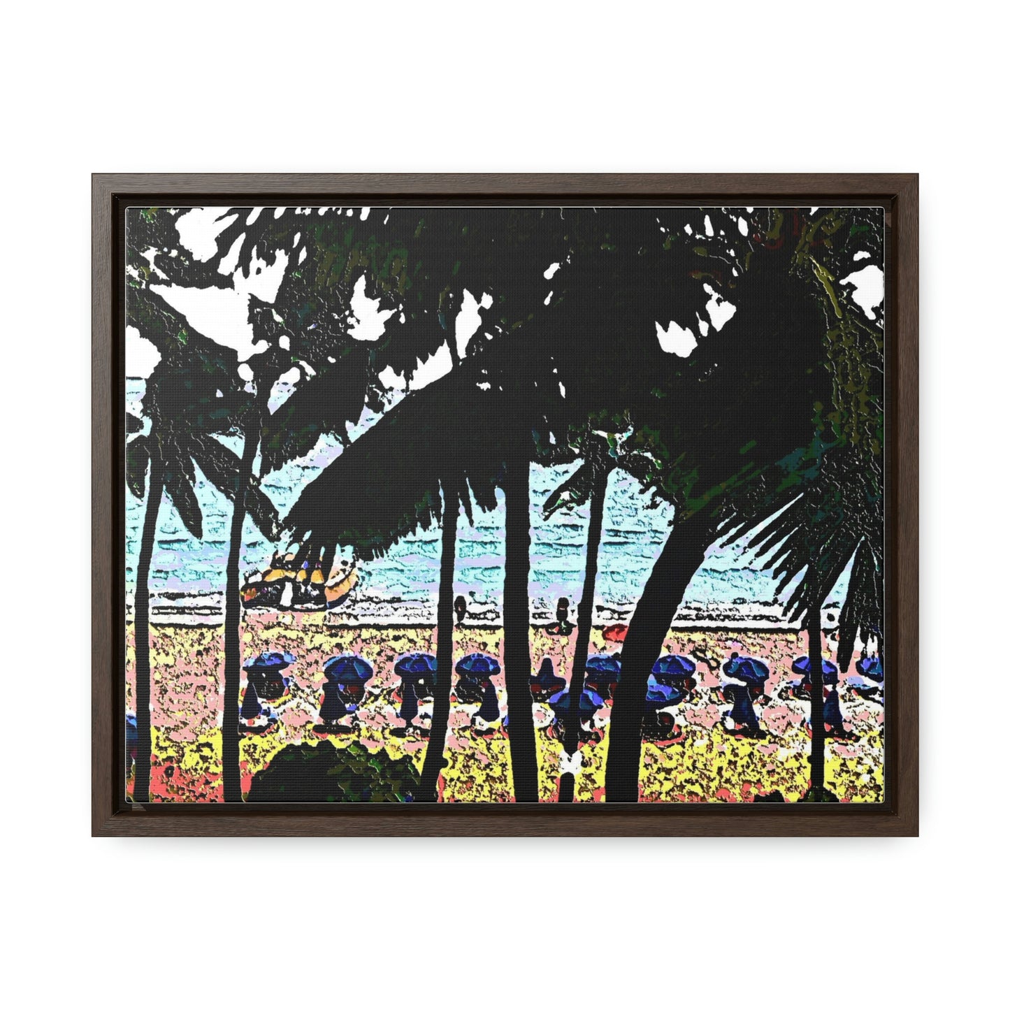 Gallery Canvas Wraps, Horizontal Frame ... "A Beautiful Beach Amongst The Palms" ... The Outrigger Waikiki, Honolulu, Oahu ... Original Works ...