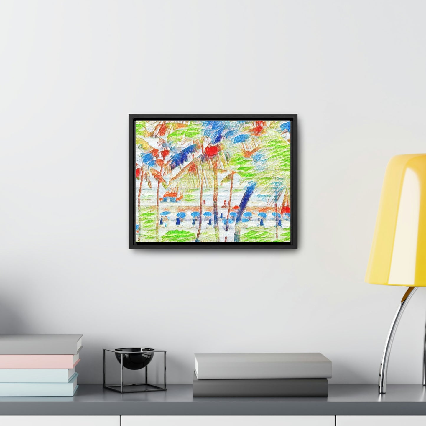 Gallery Canvas Wraps, Horizontal Frame ... "The Royal Hawai'ian: Waikiki Beach_Beach" ... Honolulu, HI ... Ocotber 2014 (Halloween) ... Original Works ...