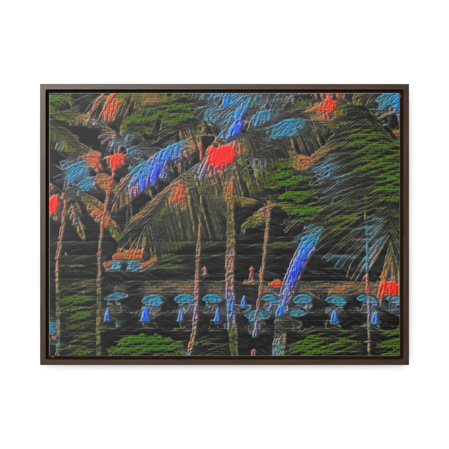 Gallery Canvas Wraps, Horizontal Frame ... "The Royal Hawai'ian: Waikiki Beach_Beach" ... Honolulu, HI ... Ocotber 2014 (Halloween) ... Original Works ...