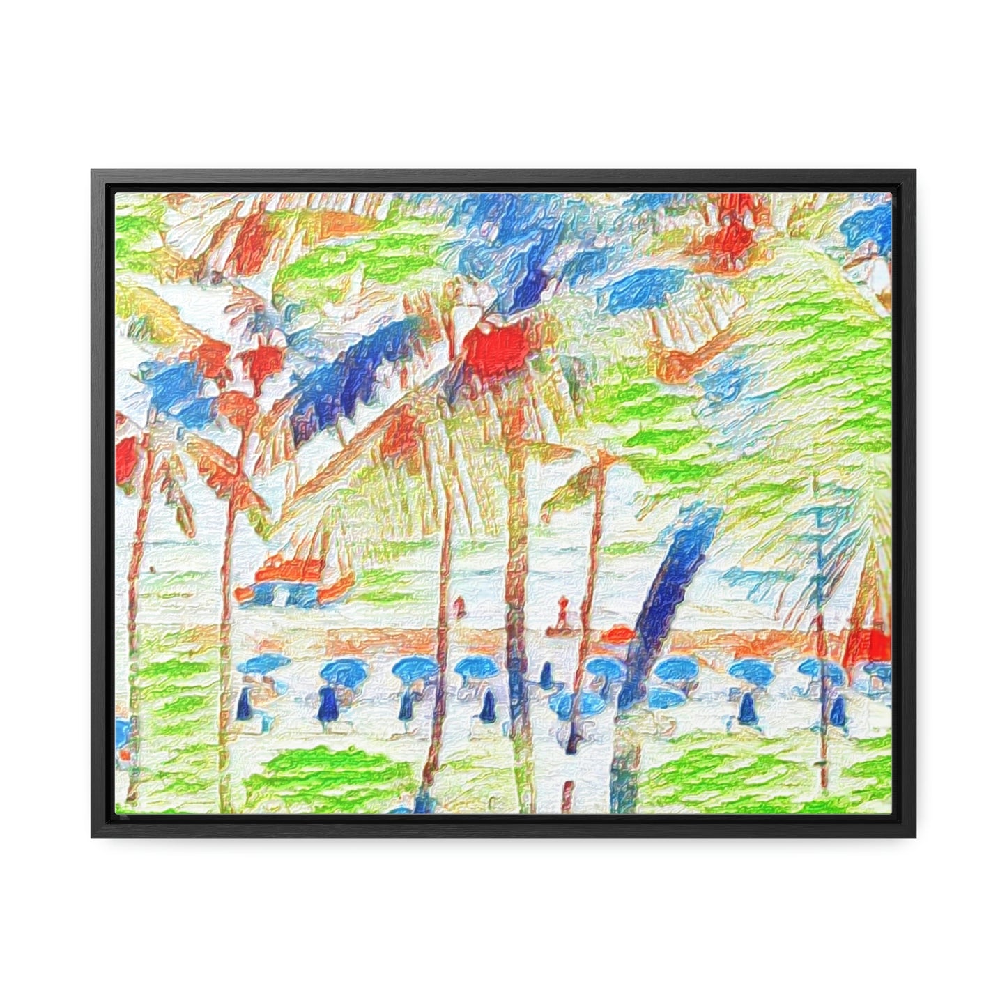 Gallery Canvas Wraps, Horizontal Frame ... "The Royal Hawai'ian: Waikiki Beach_Beach" ... Honolulu, HI ... Ocotber 2014 (Halloween) ... Original Works ...