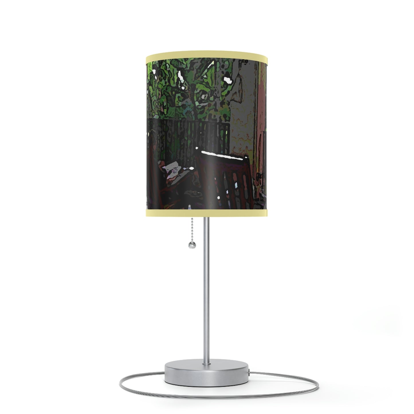 Lamp on a Stand, US|CA plug ...Lanai & Rocking Chairs At: 'The Pink Palace' ... The Royal Hawai'ian ... Honolulu, HI ... '27Oct2014' ... Original Works ...