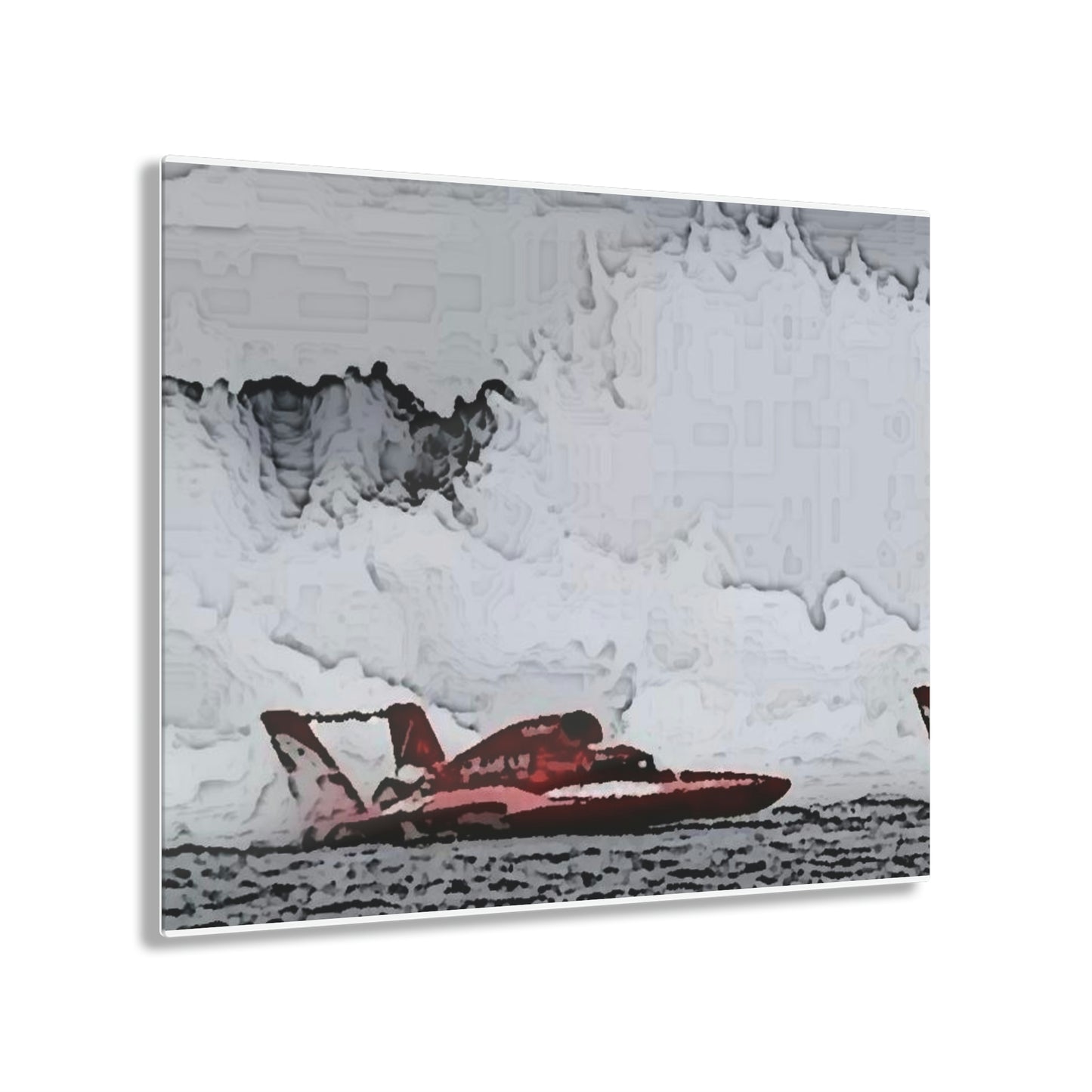 Acrylic Prints ... Seattle Columbia Cup On Lake Washington ... "Dave Wilcox Heads For The Win" ... Associate Gift-Photo ... Original Works ...