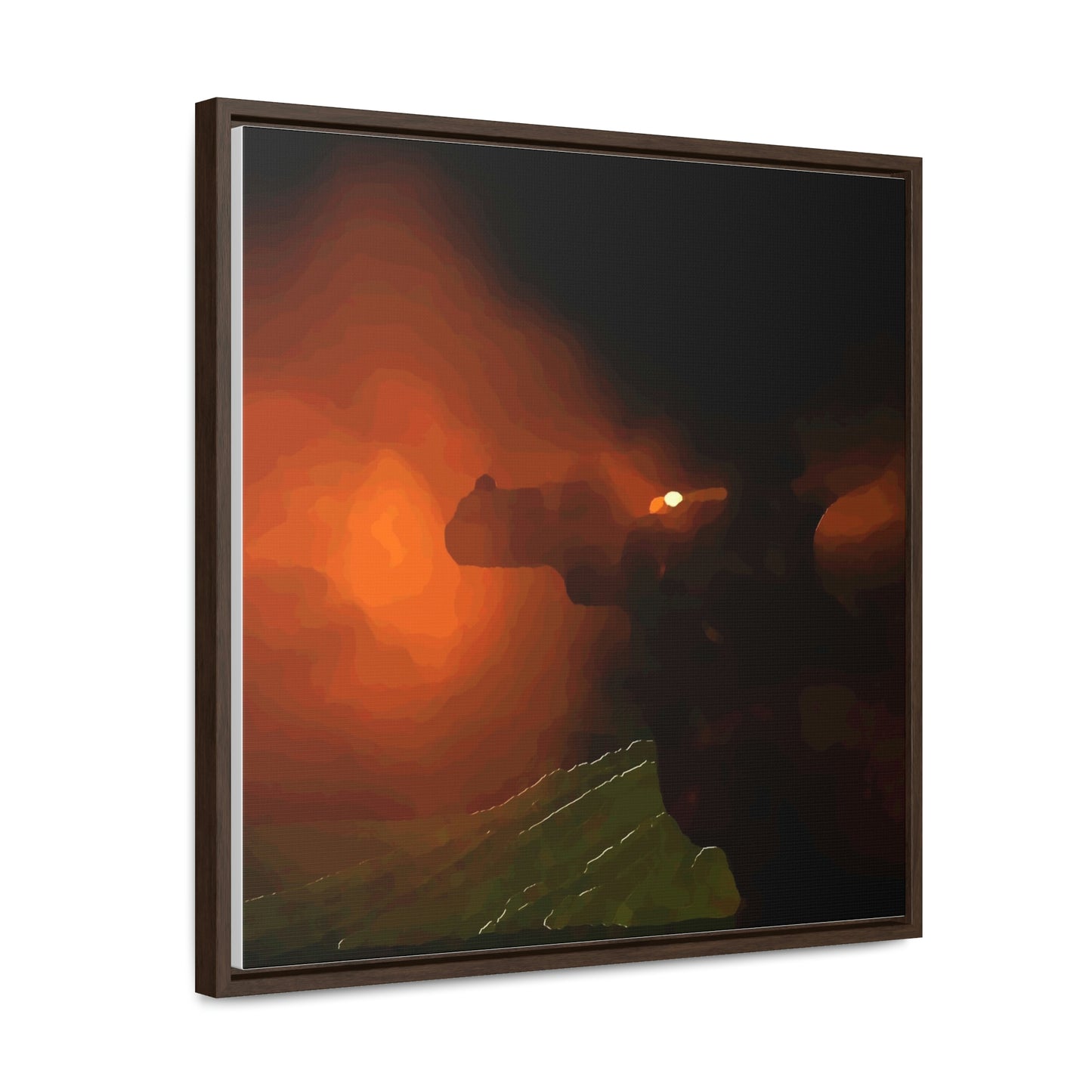 Gallery Canvas Wraps, Square Frame ... Ruger .357 Magnum Early-Morning-Target-Practice ... 'Circa April 2022' ... Original Works ...