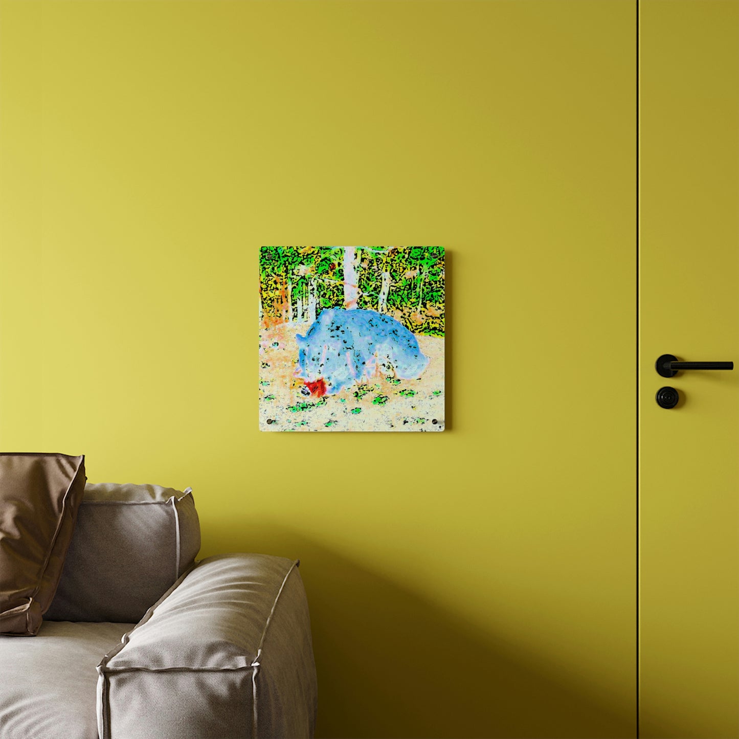 Acrylic Wall Art Panels ... RCY: "Rhett Creek Yogi ... '500 Lbs Of Autumn Season Hunger' ..."  ... September 2022 ... Central Idaho ... Original Works ...