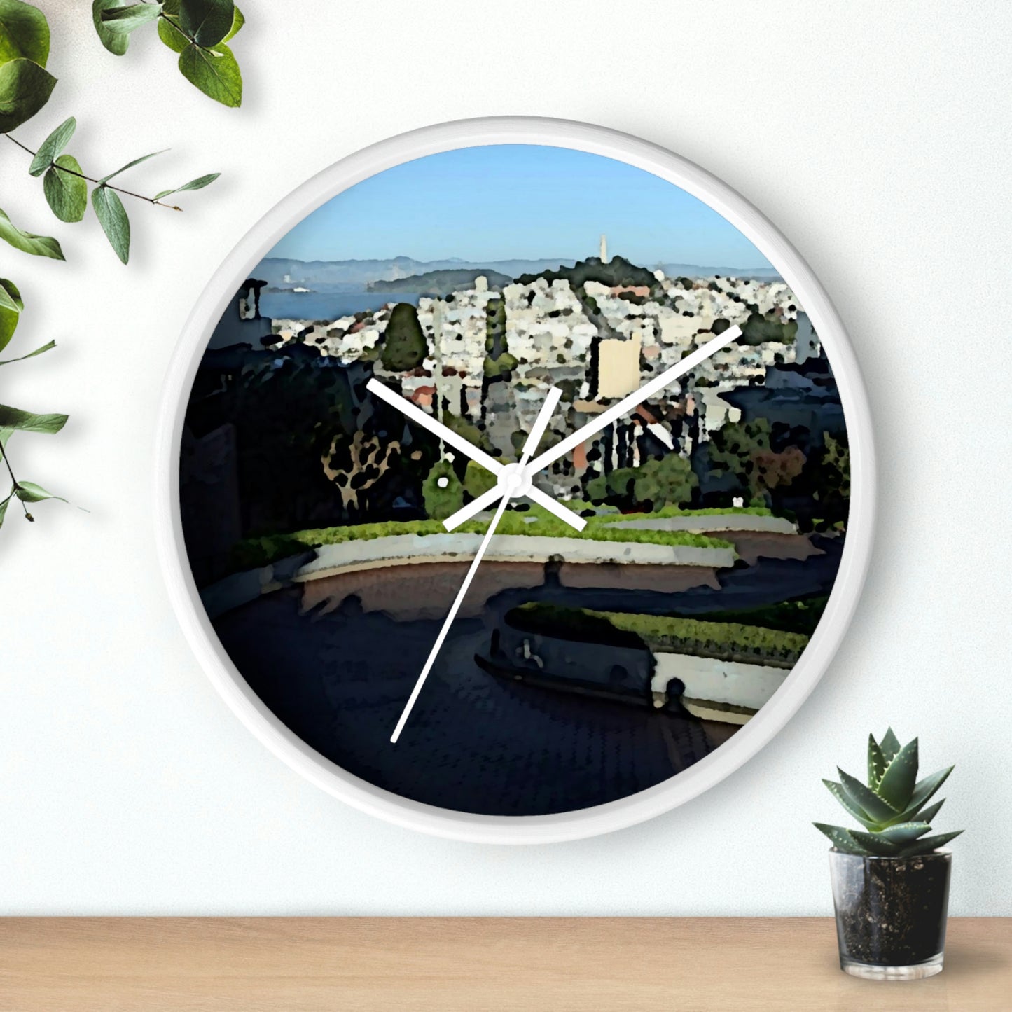Wall clock ... "Lombard Street San Francisco, CA, USA" ... Family Archives 1970's ... Original Works ...