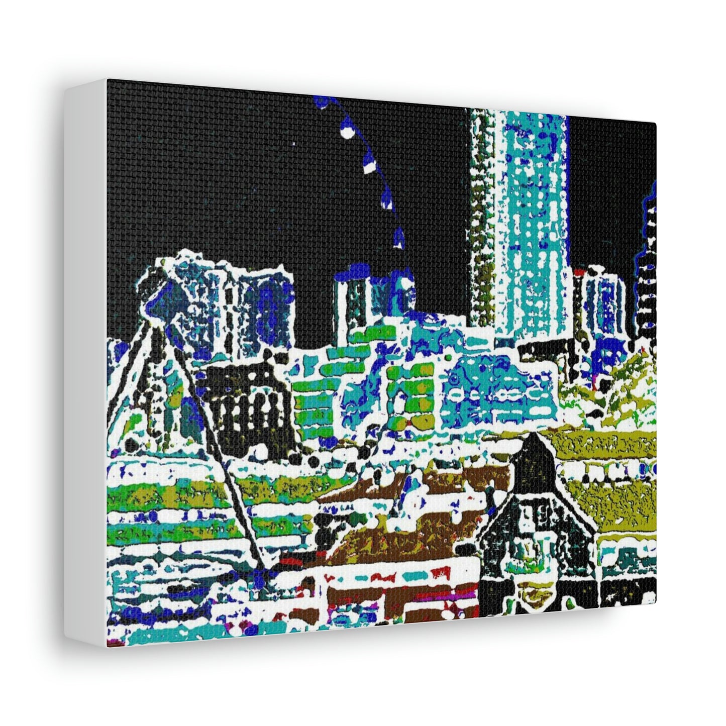 Satin Canvas, Stretched ... That Classic Wheel ... 'Seattle's Wheel' ... & An Old Classic Waterside Vendors ...  'Family Archives' ... Original Works ...