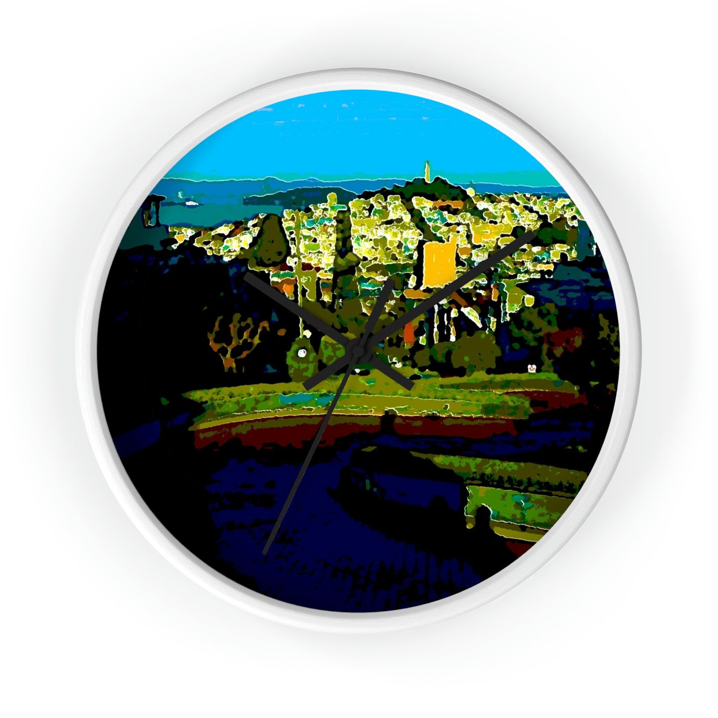 Wall clock ... "Lombard Street San Francisco, CA, USA" ... Family Archives 1970's ... Original Works ...