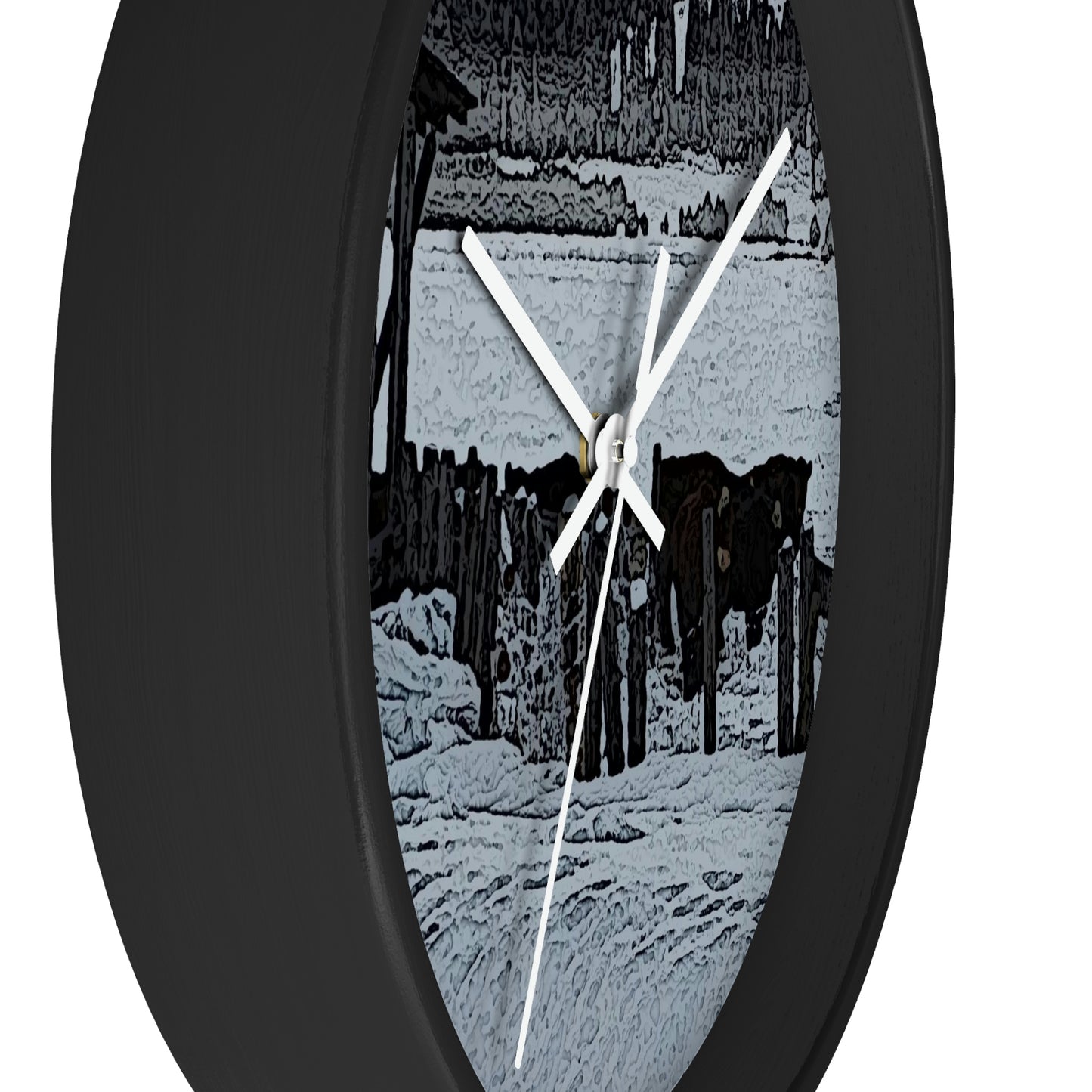 Wall clock ... A Quiet Morning ... "Along The Red River & Nature Preserve Plateau" ... Jan23 ... Original Works ...